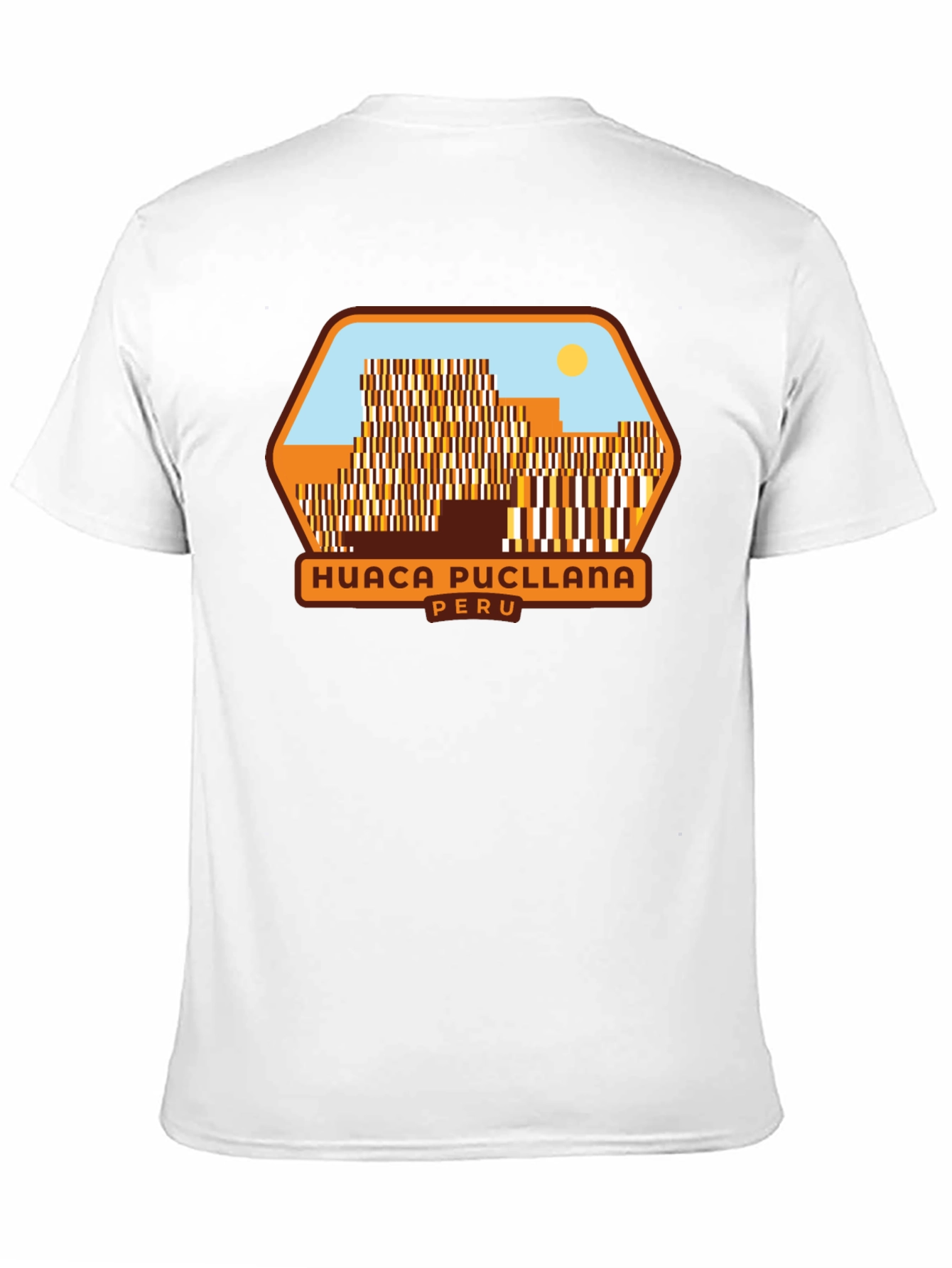 Huaca Pucllana Peru Black Graphic T-Shirt