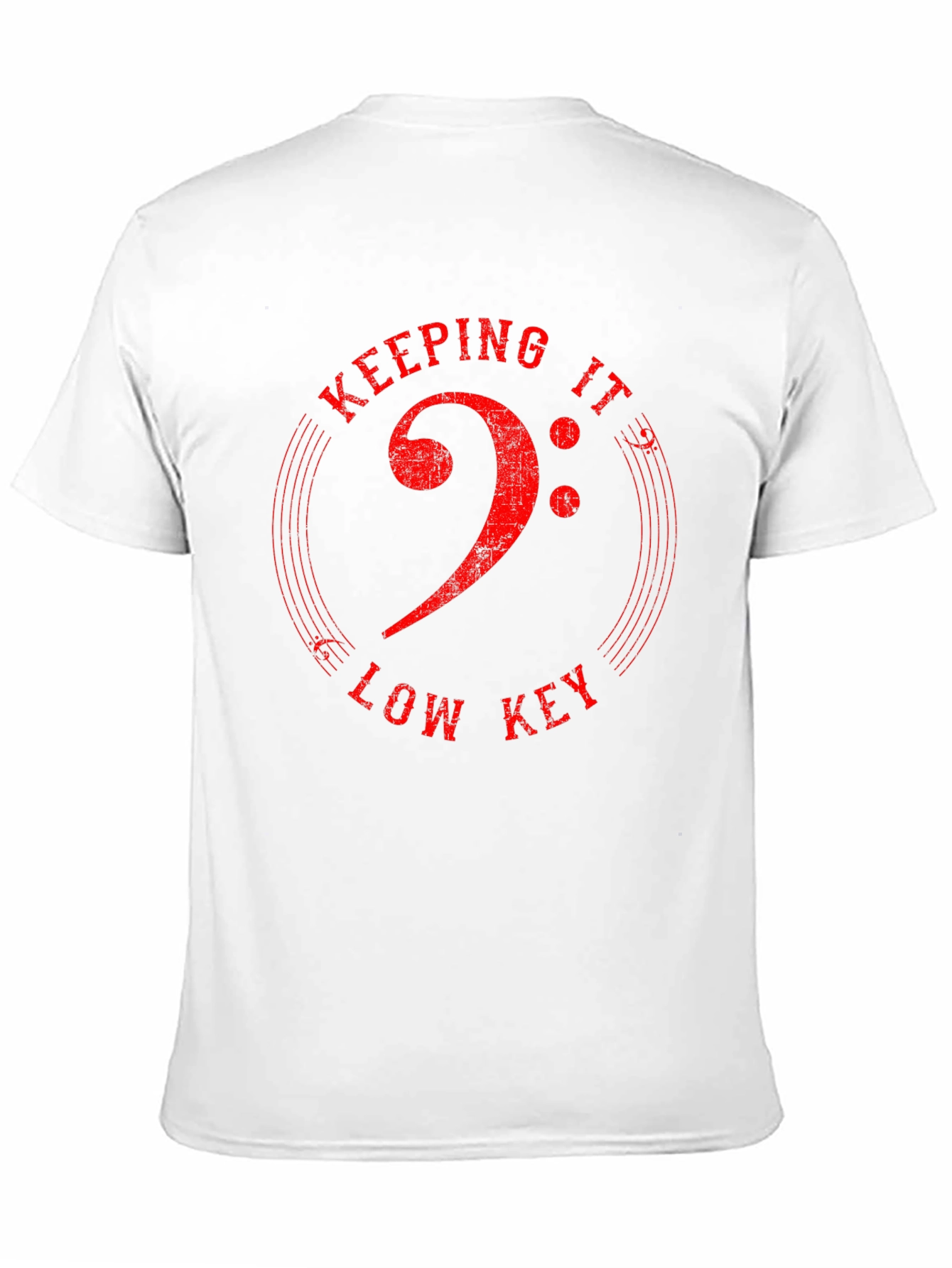 Keeping It Low Key Bass Clef Graphic T-Shirt
