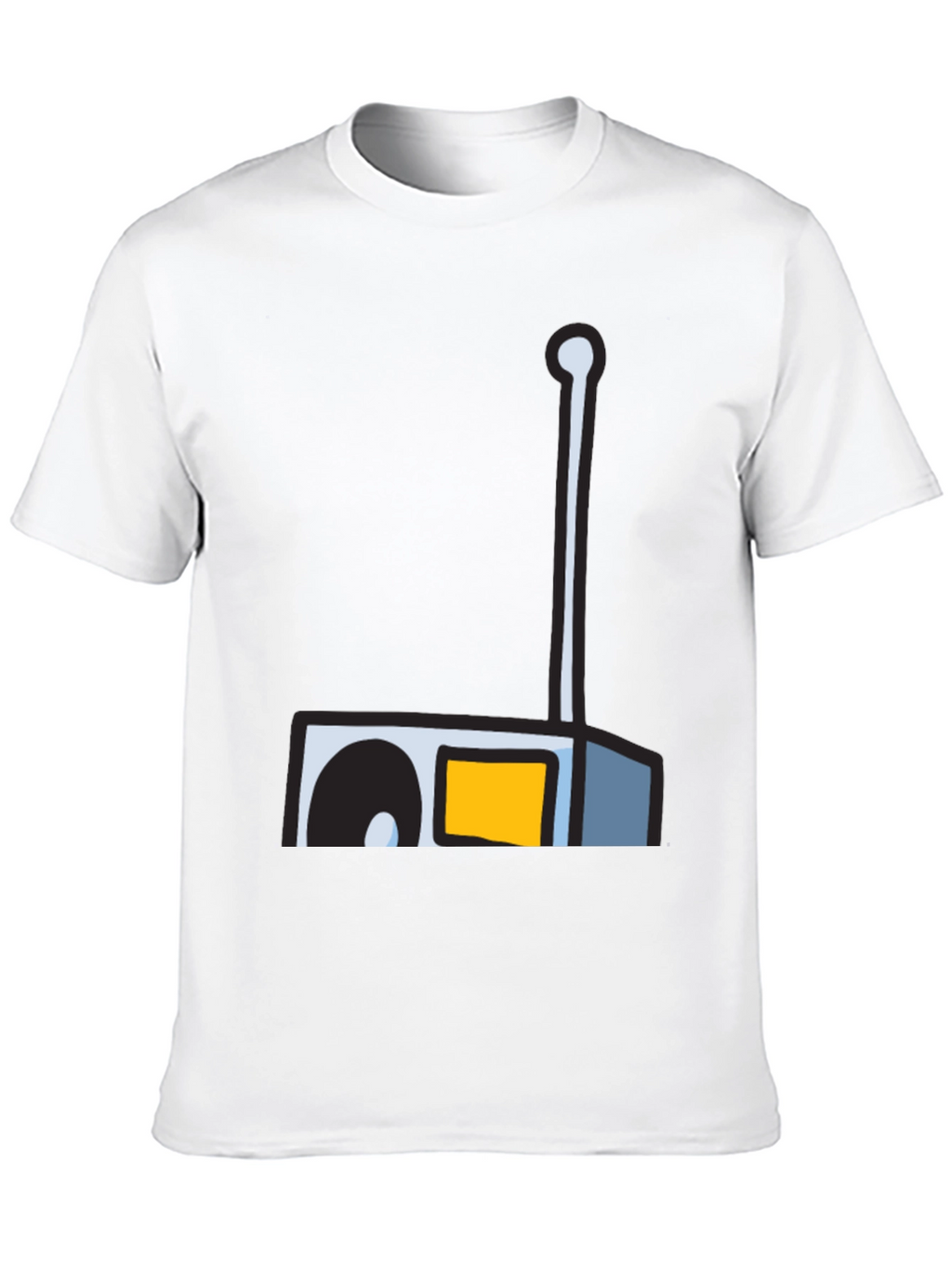 Retro Radio Graphic Tee - Black Unisex T-Shirt