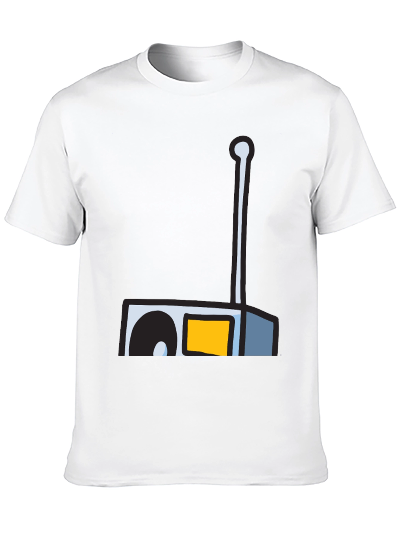 Retro Radio Graphic Tee - Black Unisex T-Shirt