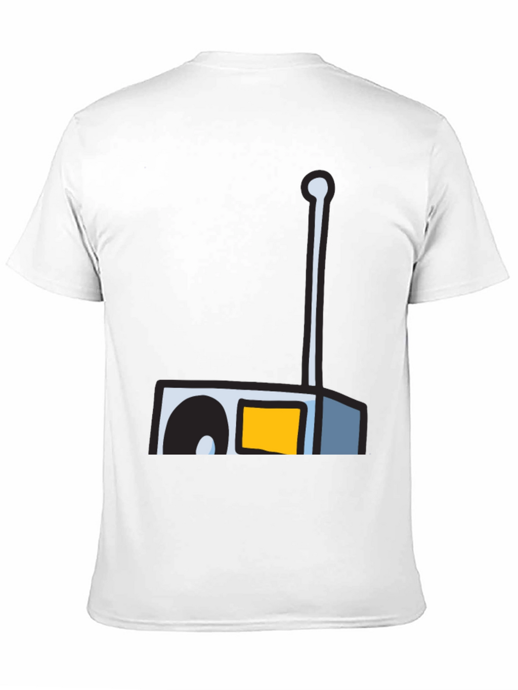 Retro Radio Graphic Tee - Black Unisex T-Shirt