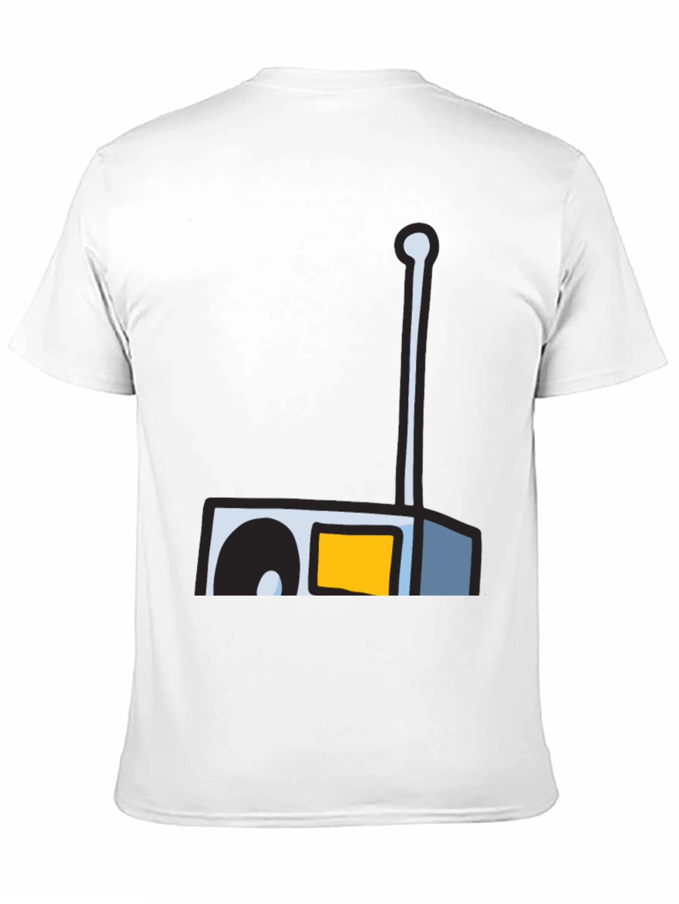Retro Radio Graphic Tee - Black Unisex T-Shirt
