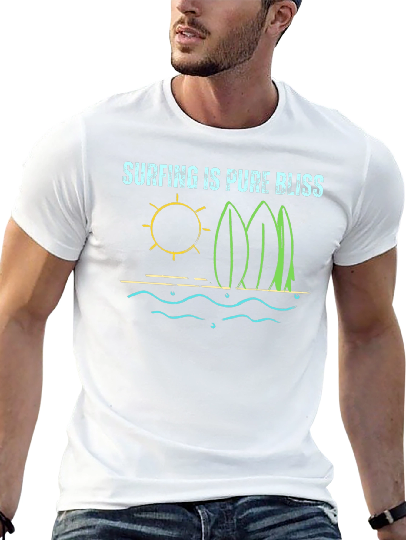 Surfing is Pure Bliss Tee - Beach Vibes