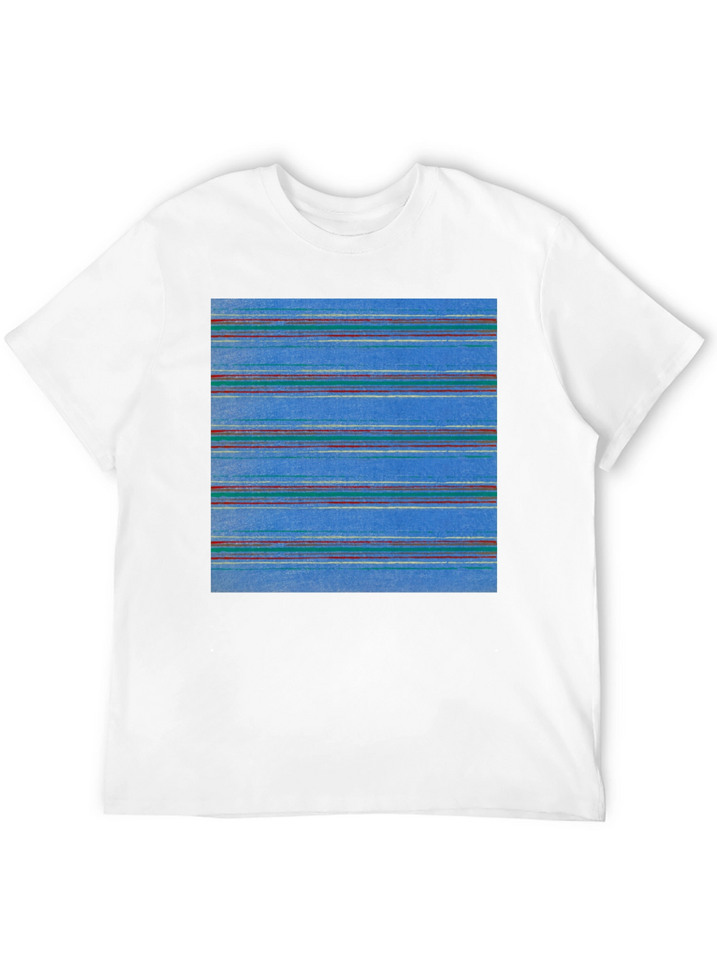 Striped Pattern Tee - Casual Wear