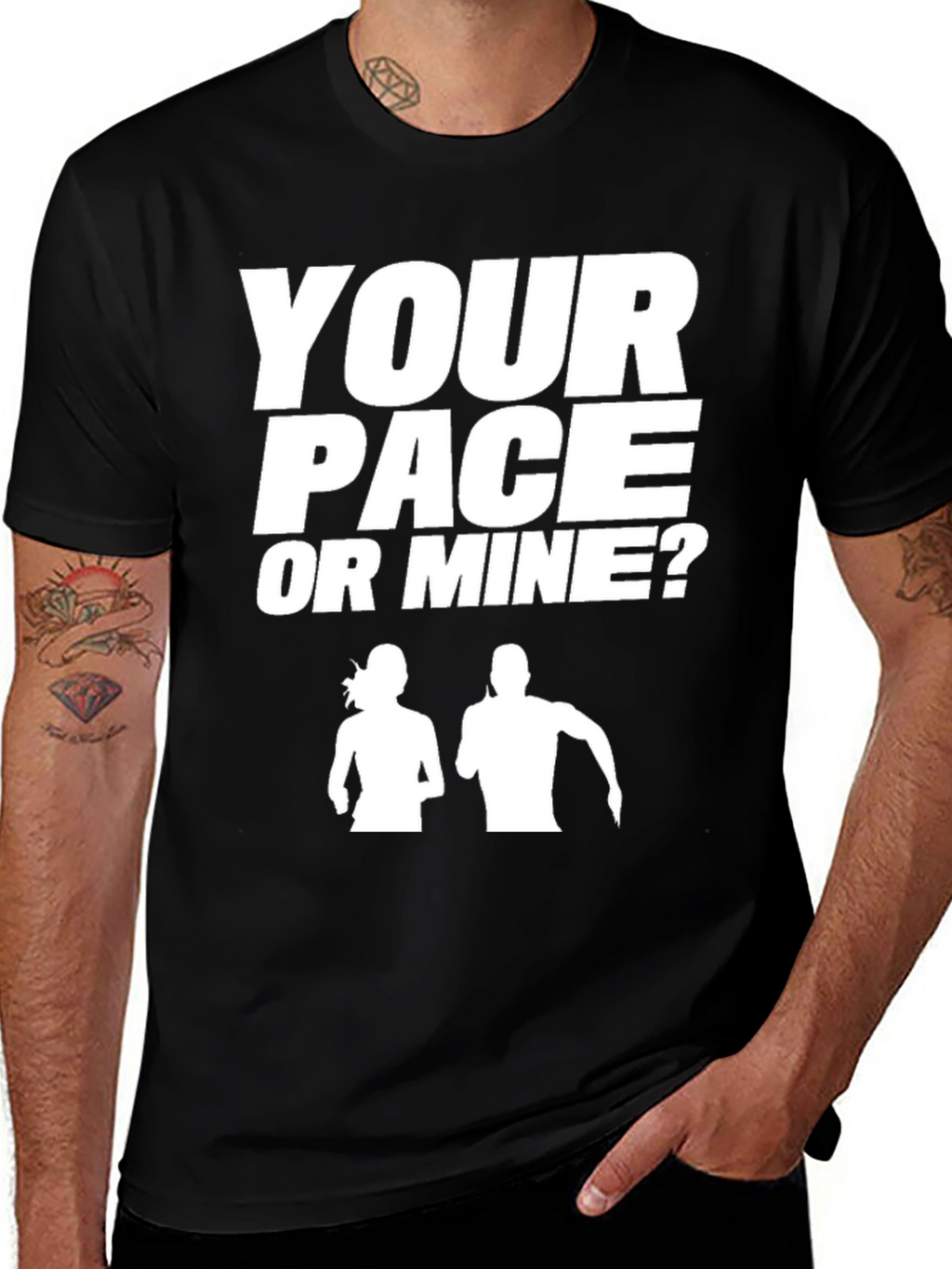 Your Pace or Mine? Running T-Shirt