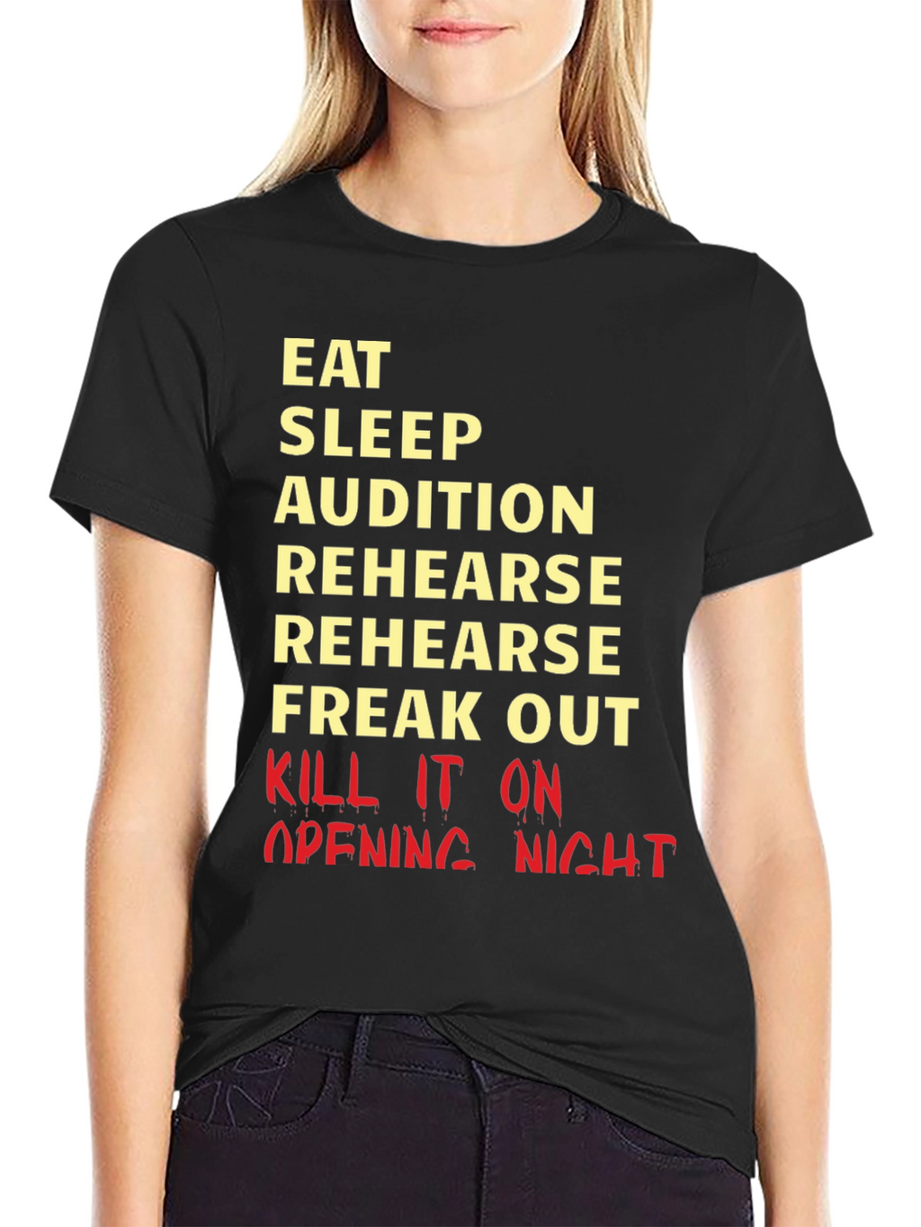 Eat Sleep Audition Rehearse Graphic Tee
