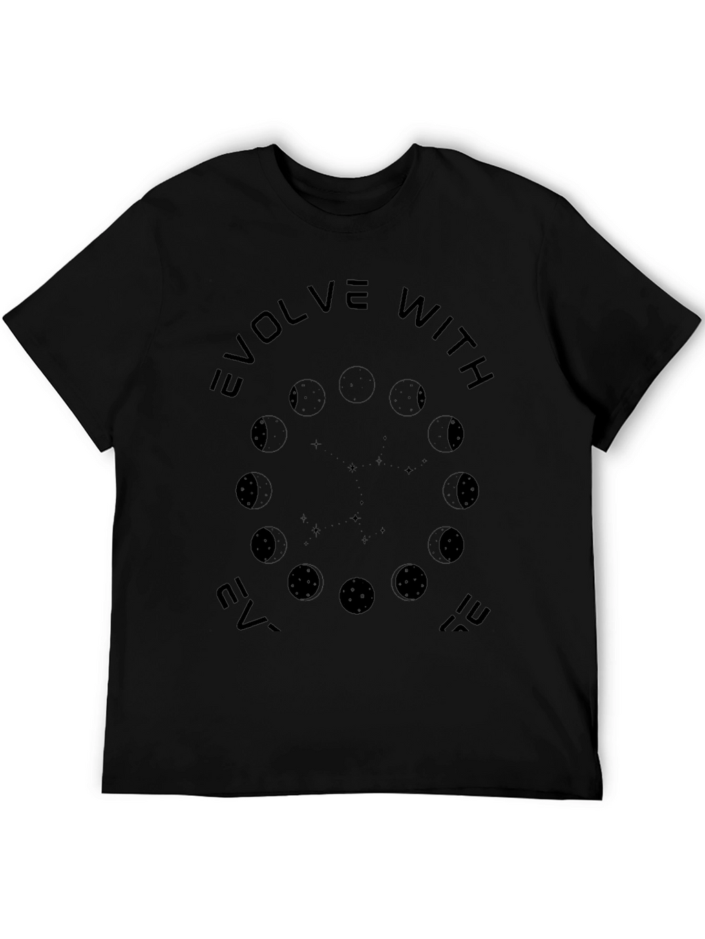 Evolve With It Black Graphic Tee