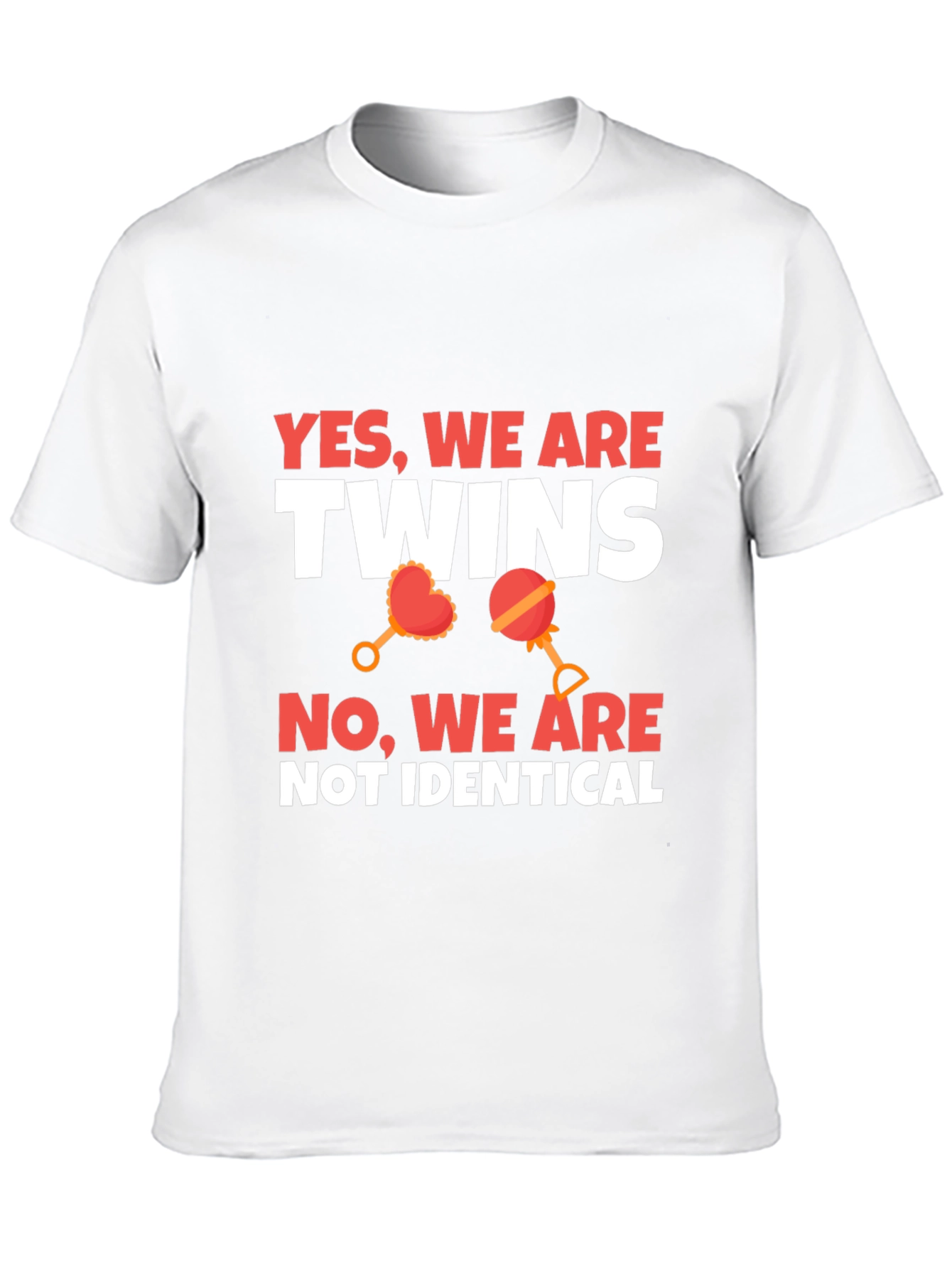 Twins Not Identical Novelty Graphic Tee