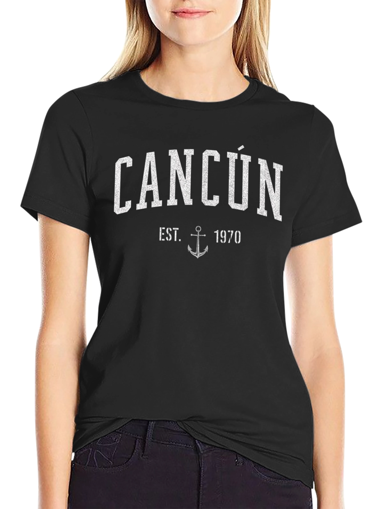 Cancún T-Shirt - Est. 1970 Anchor Graphic