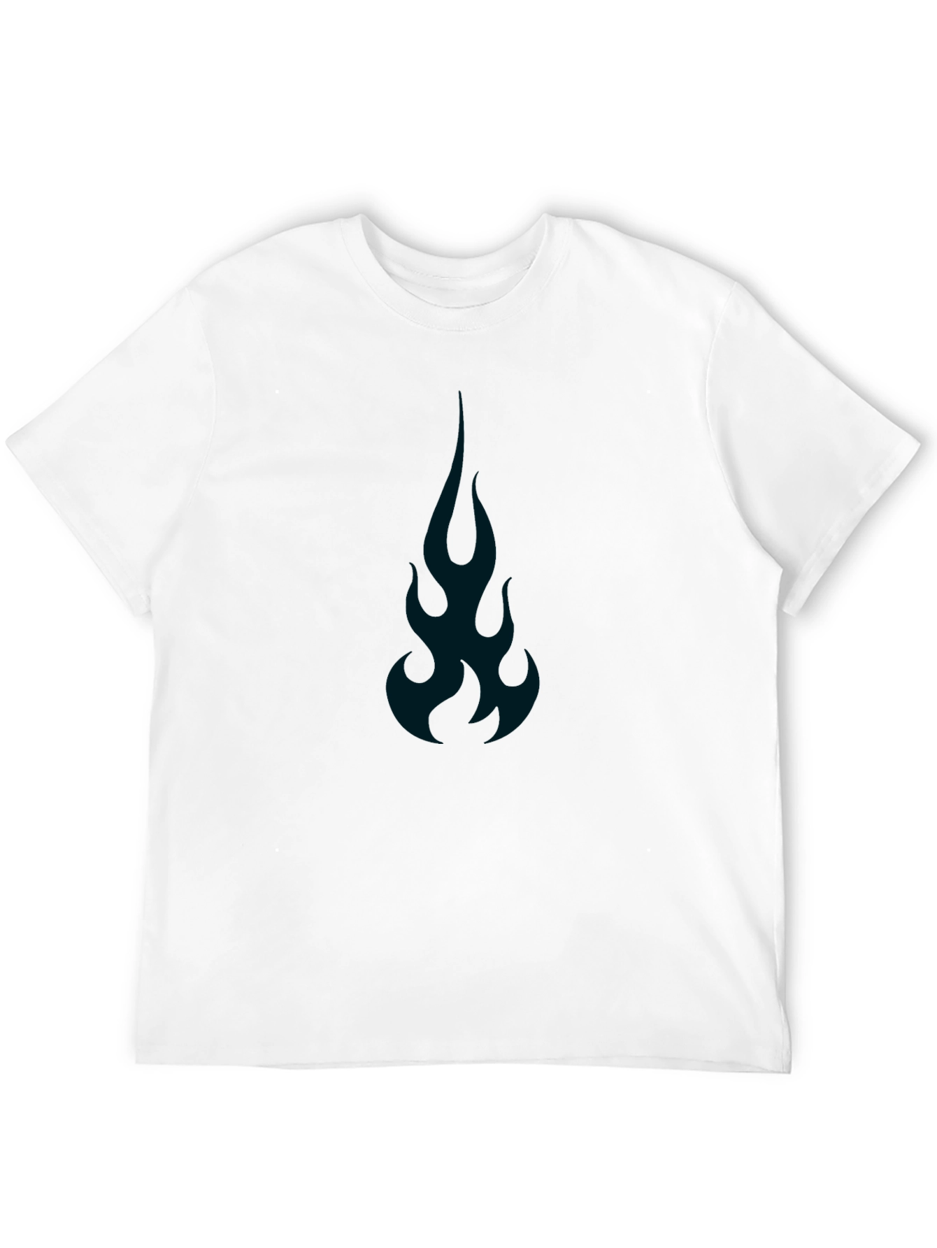 Flame Graphic Tee - Mens Black T-Shirt