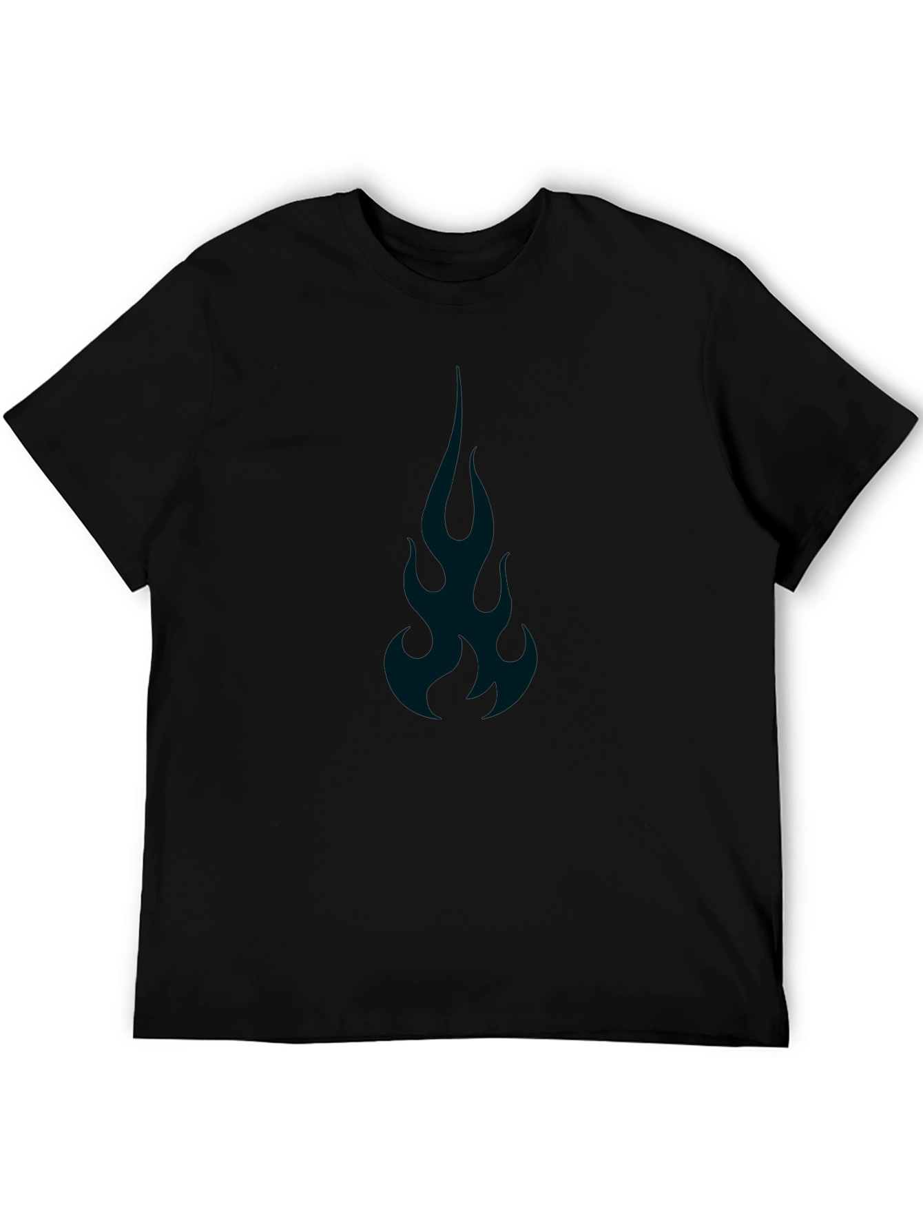 Flame Graphic Tee - Mens Black T-Shirt