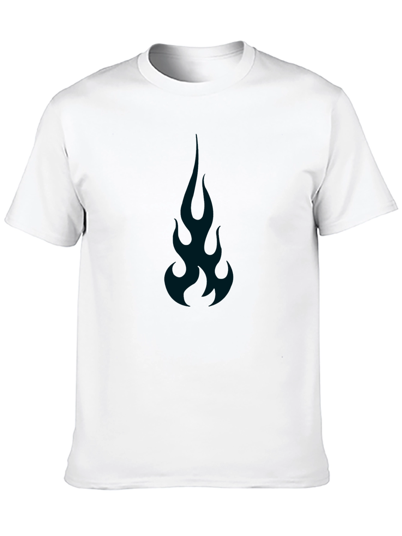Flame Graphic Tee - Mens Black T-Shirt
