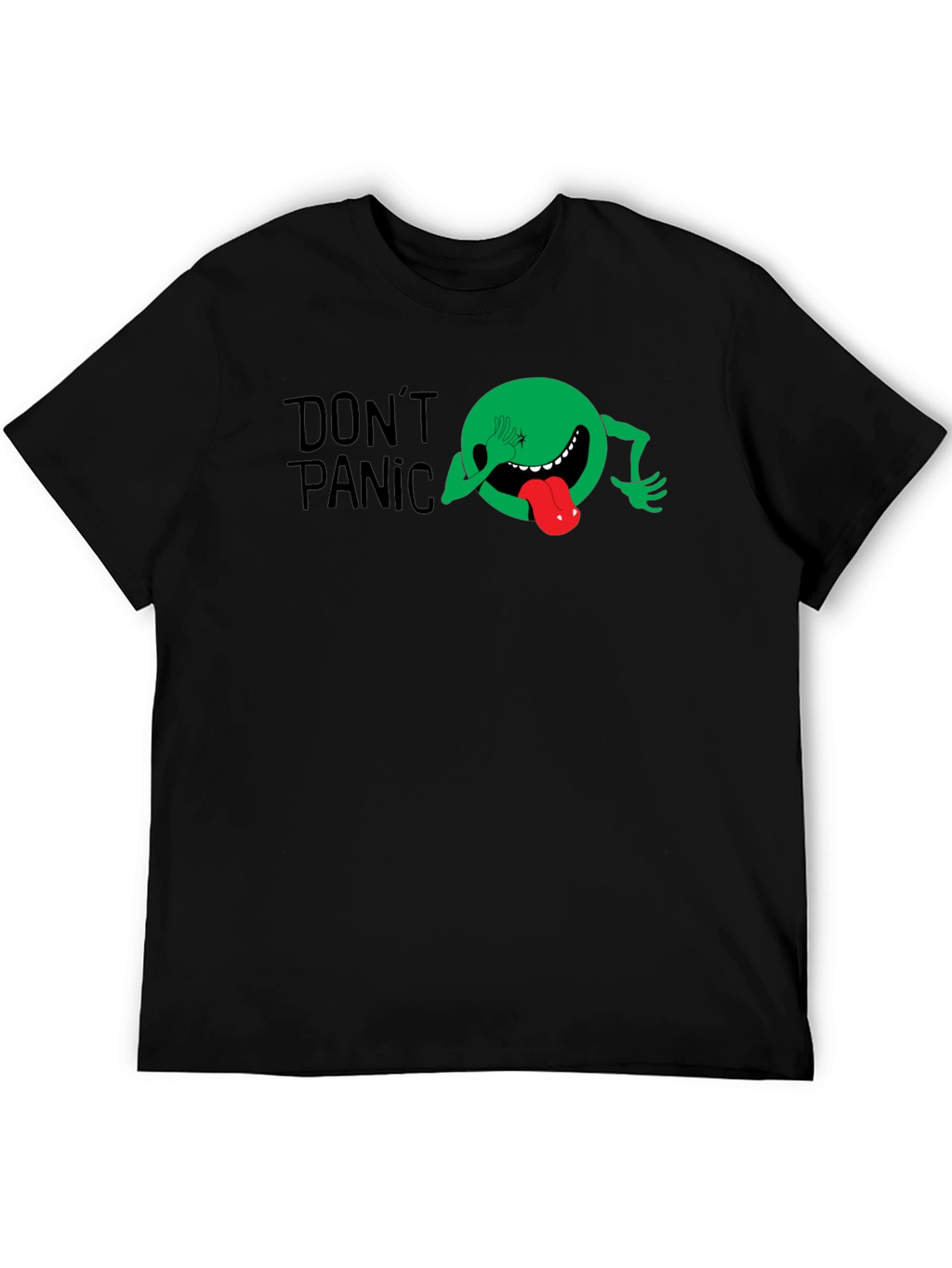 Dont Panic Graphic Tee - Black T-Shirt