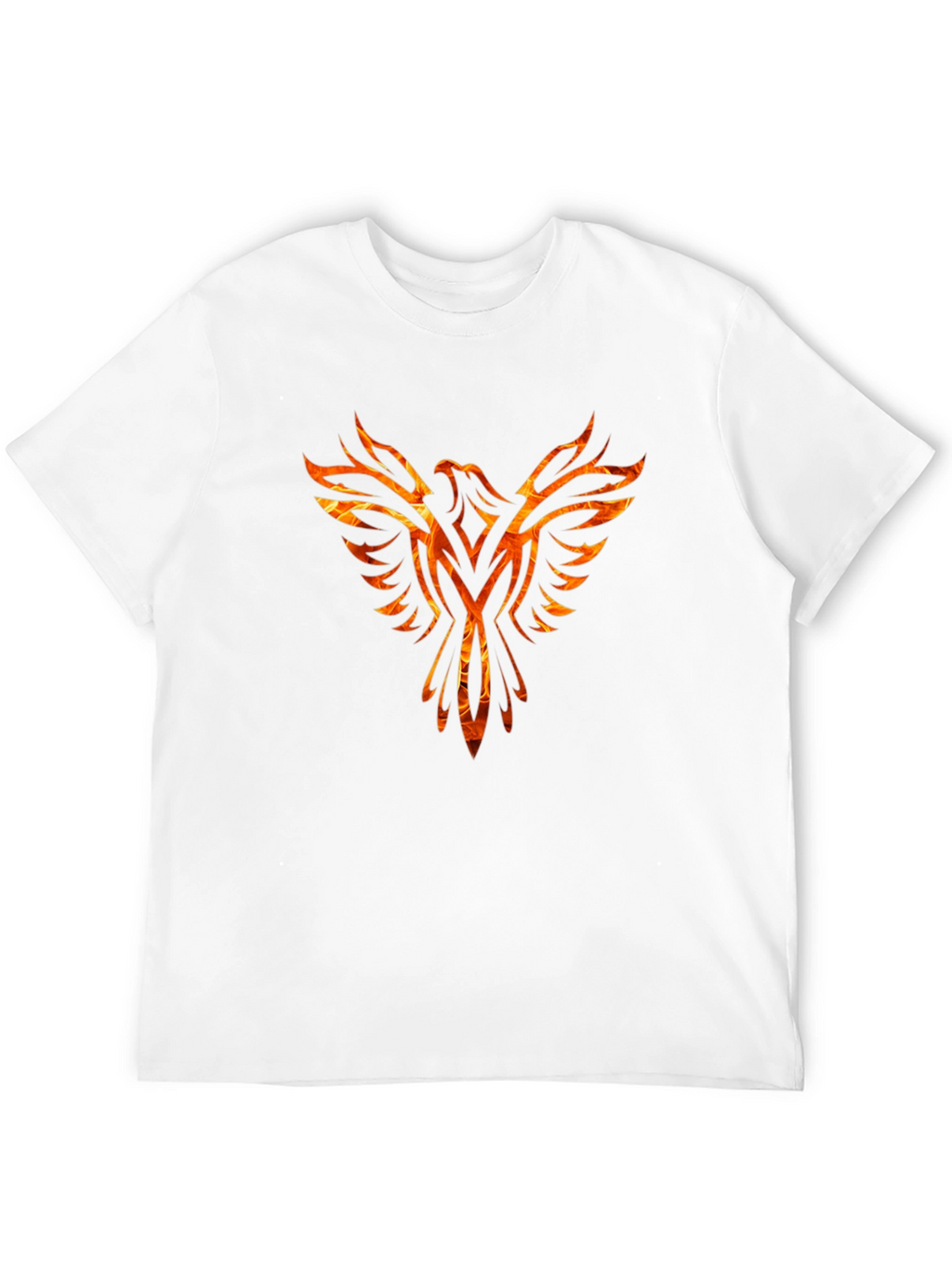 Fiery Phoenix Graphic Black T-Shirt