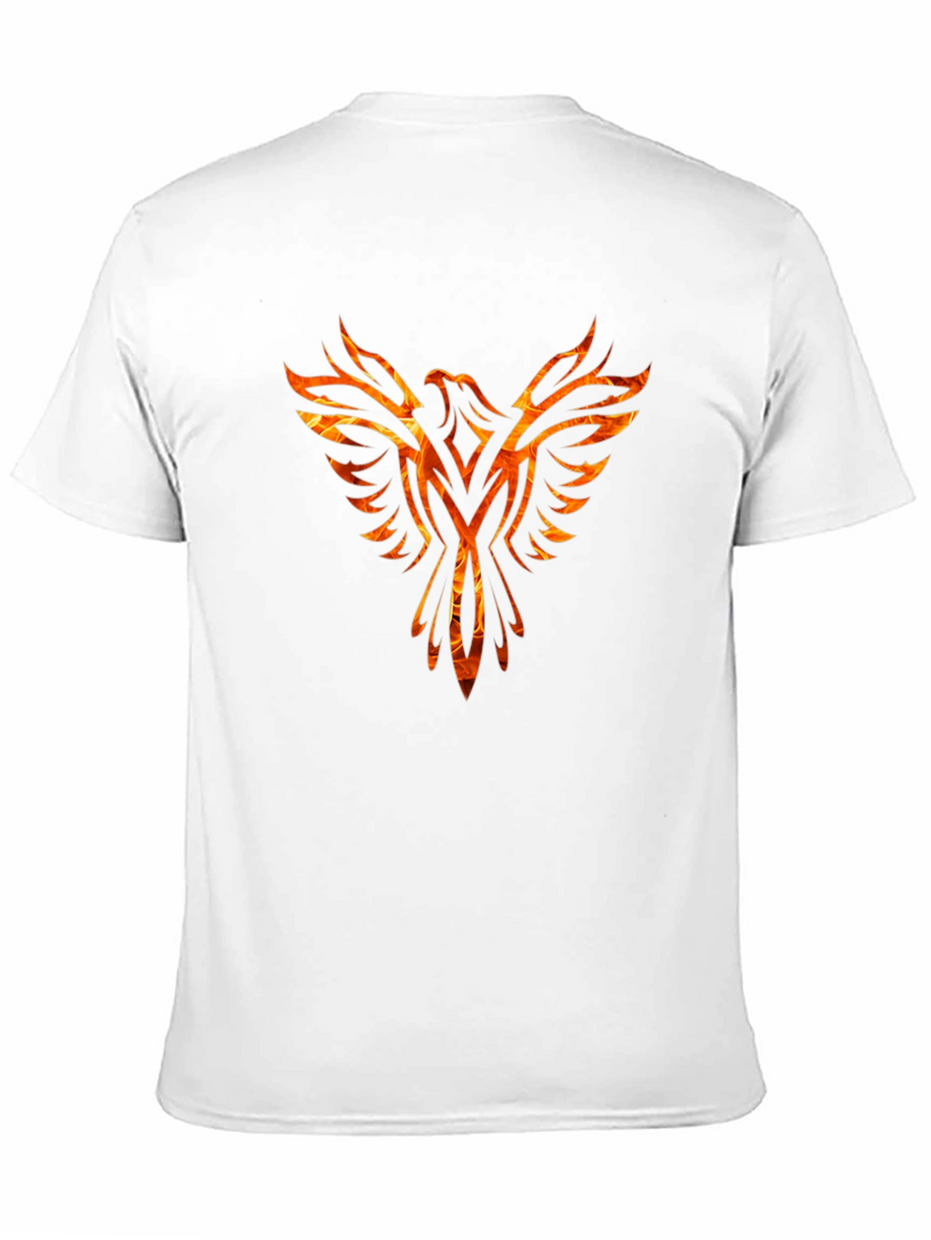 Fiery Phoenix Graphic Black T-Shirt