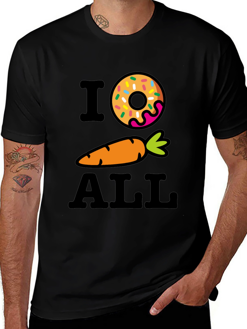 I Donut Carrot All Graphic T-Shirt