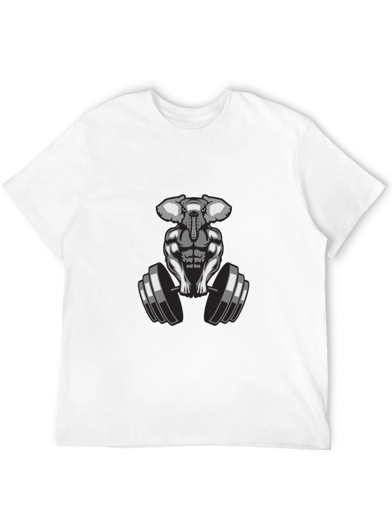Elephant Gym T-Shirt: Muscle Animal Tee