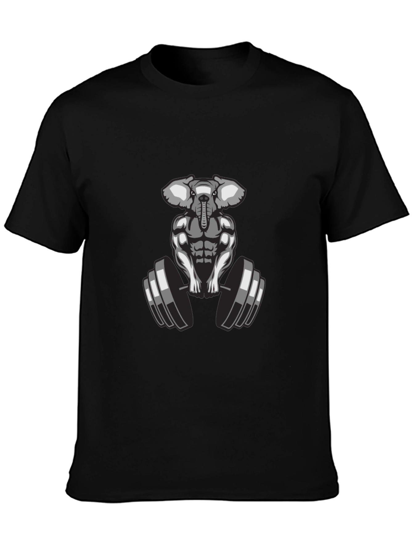 Elephant Gym T-Shirt: Muscle Animal Tee