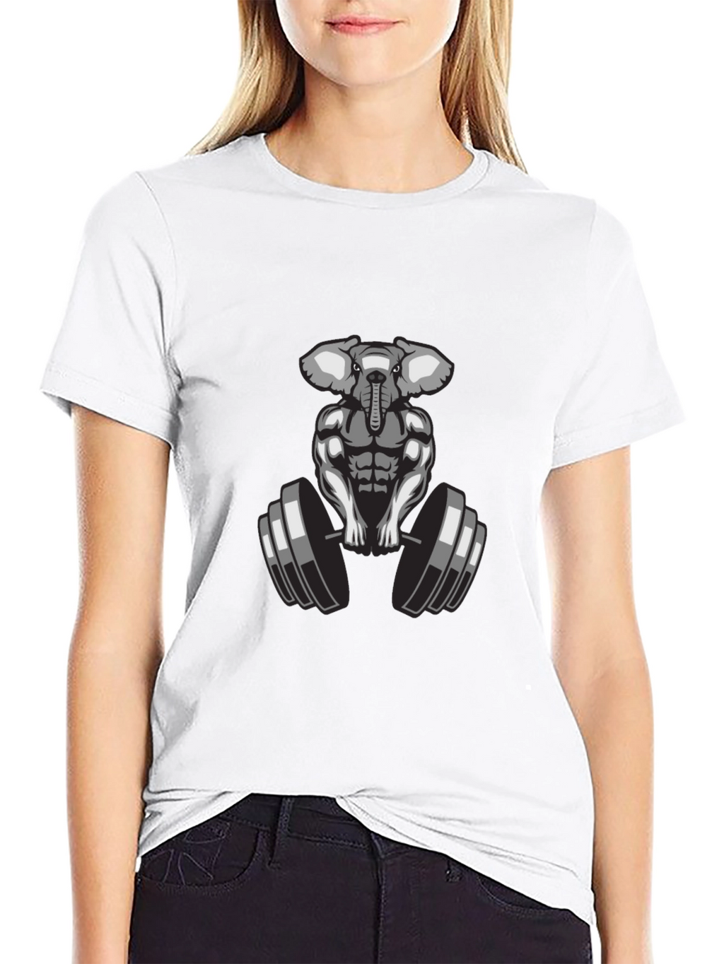 Elephant Gym T-Shirt: Muscle Animal Tee