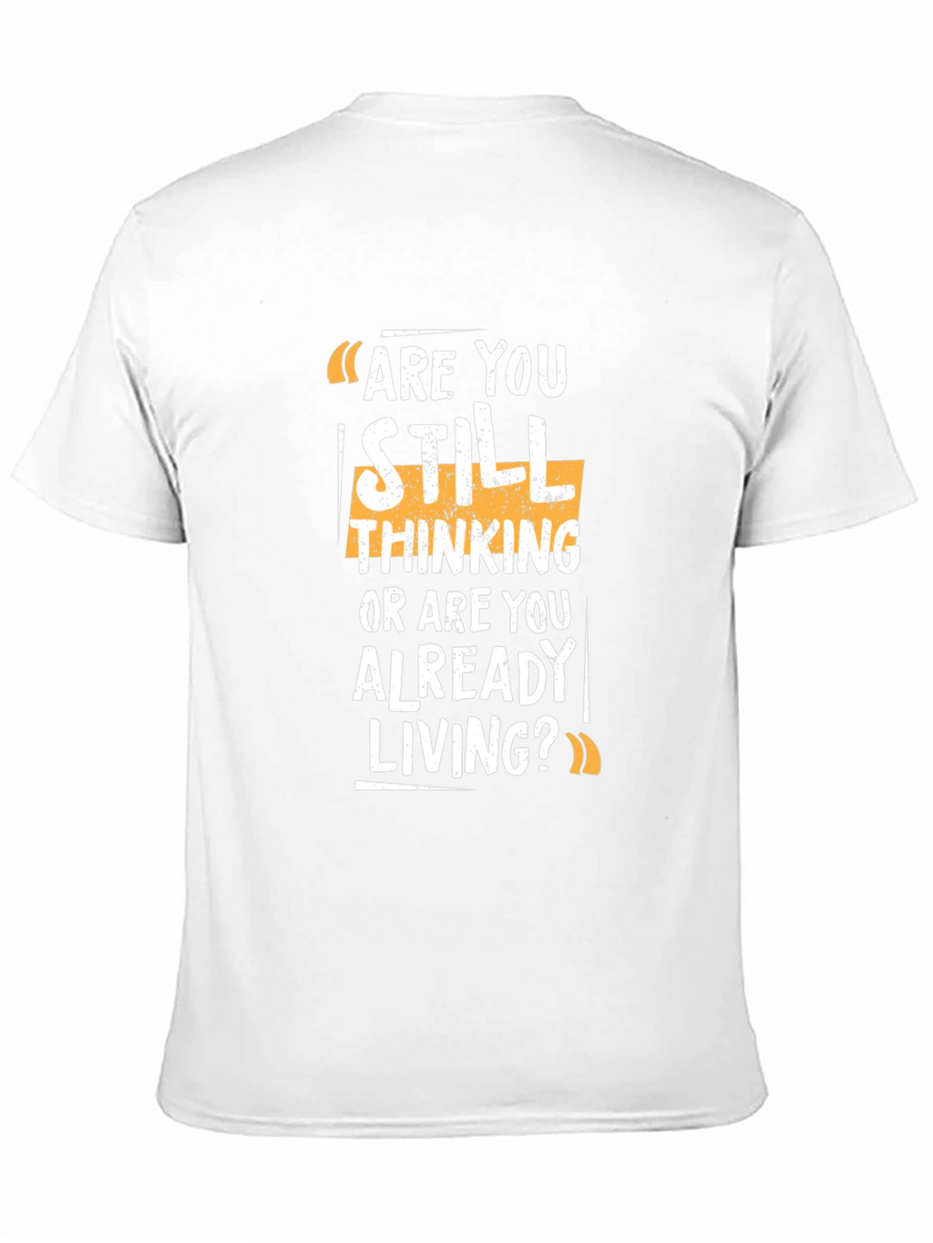 Are You Living? Graphic Print Black T-Shirt