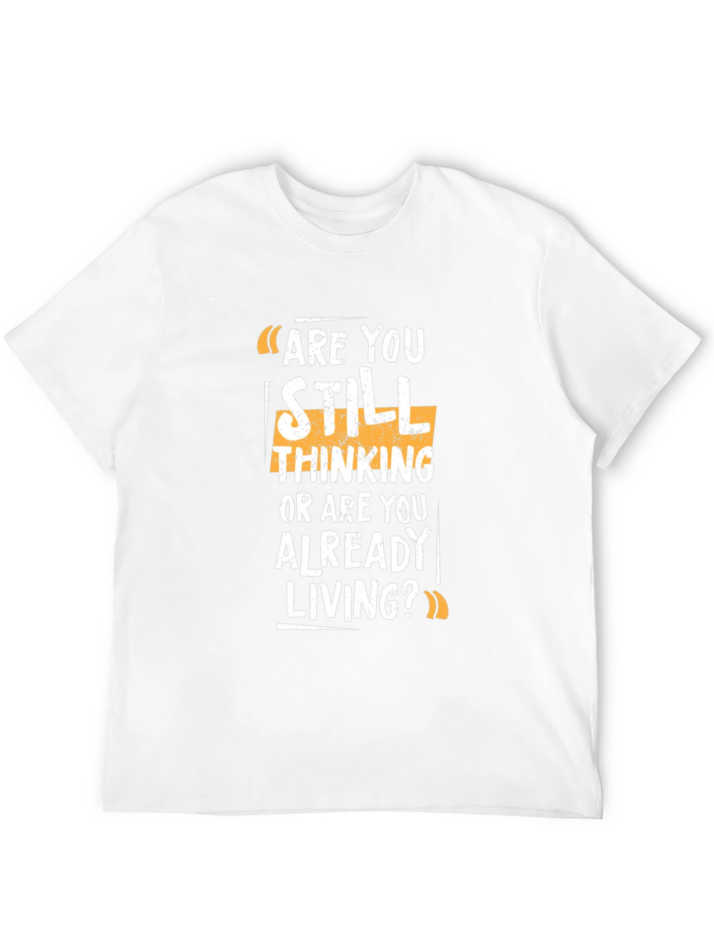 Are You Living? Graphic Print Black T-Shirt
