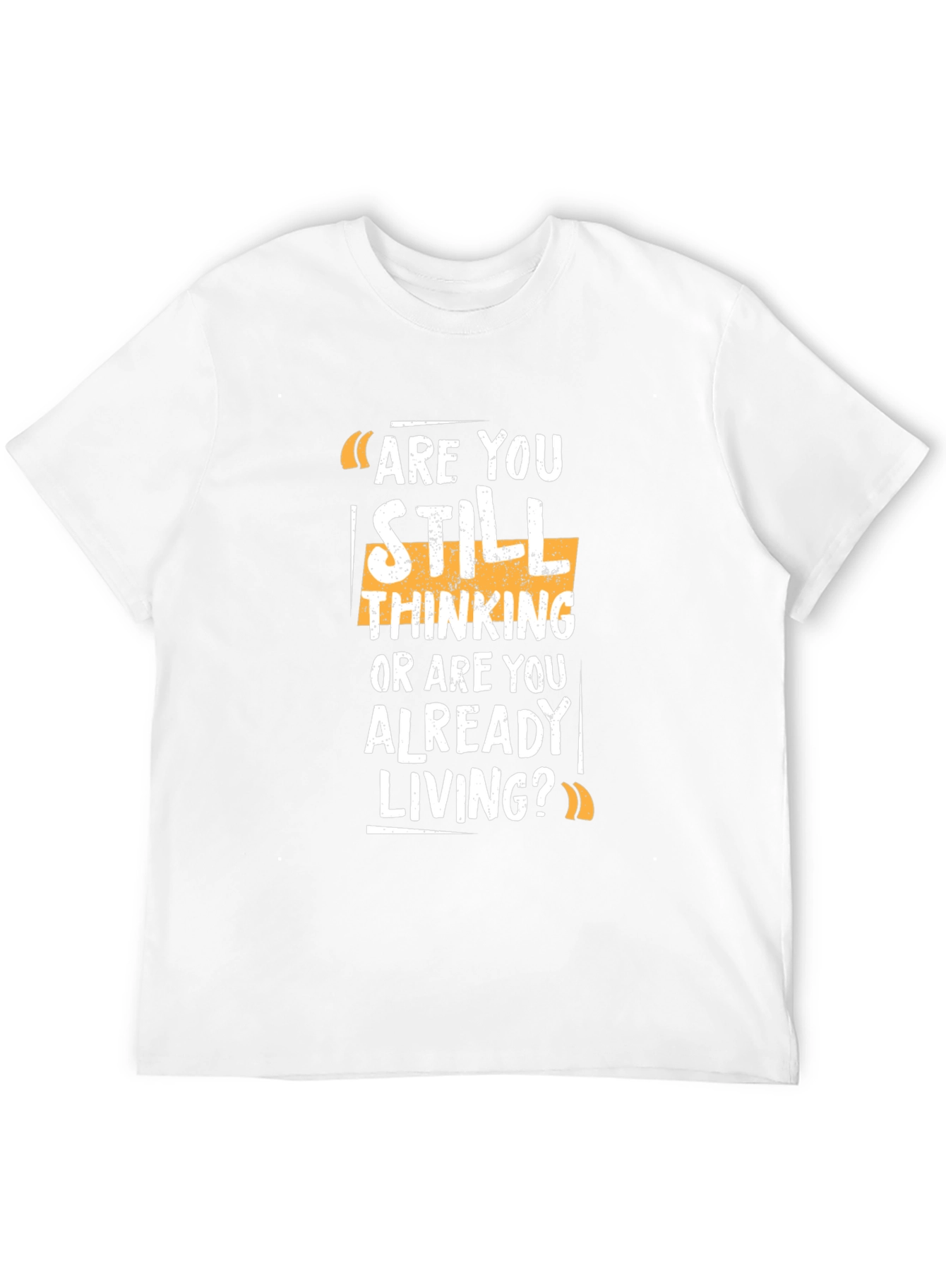 Are You Living? Graphic Print Black T-Shirt