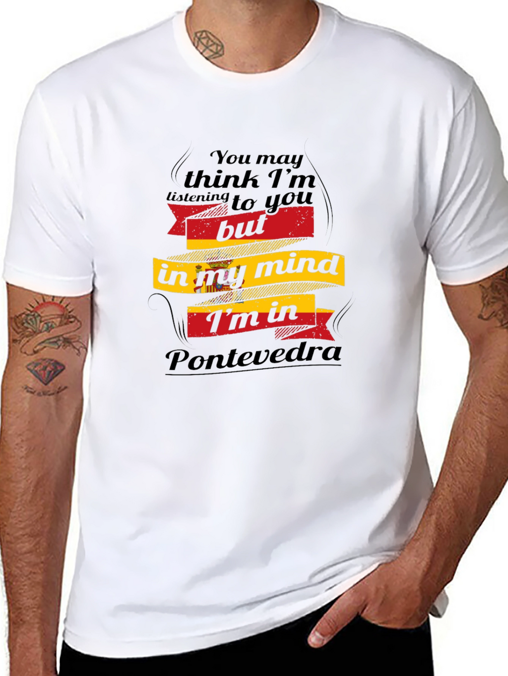 Pontevedra Mind T-Shirt - Spain City Travel Tee