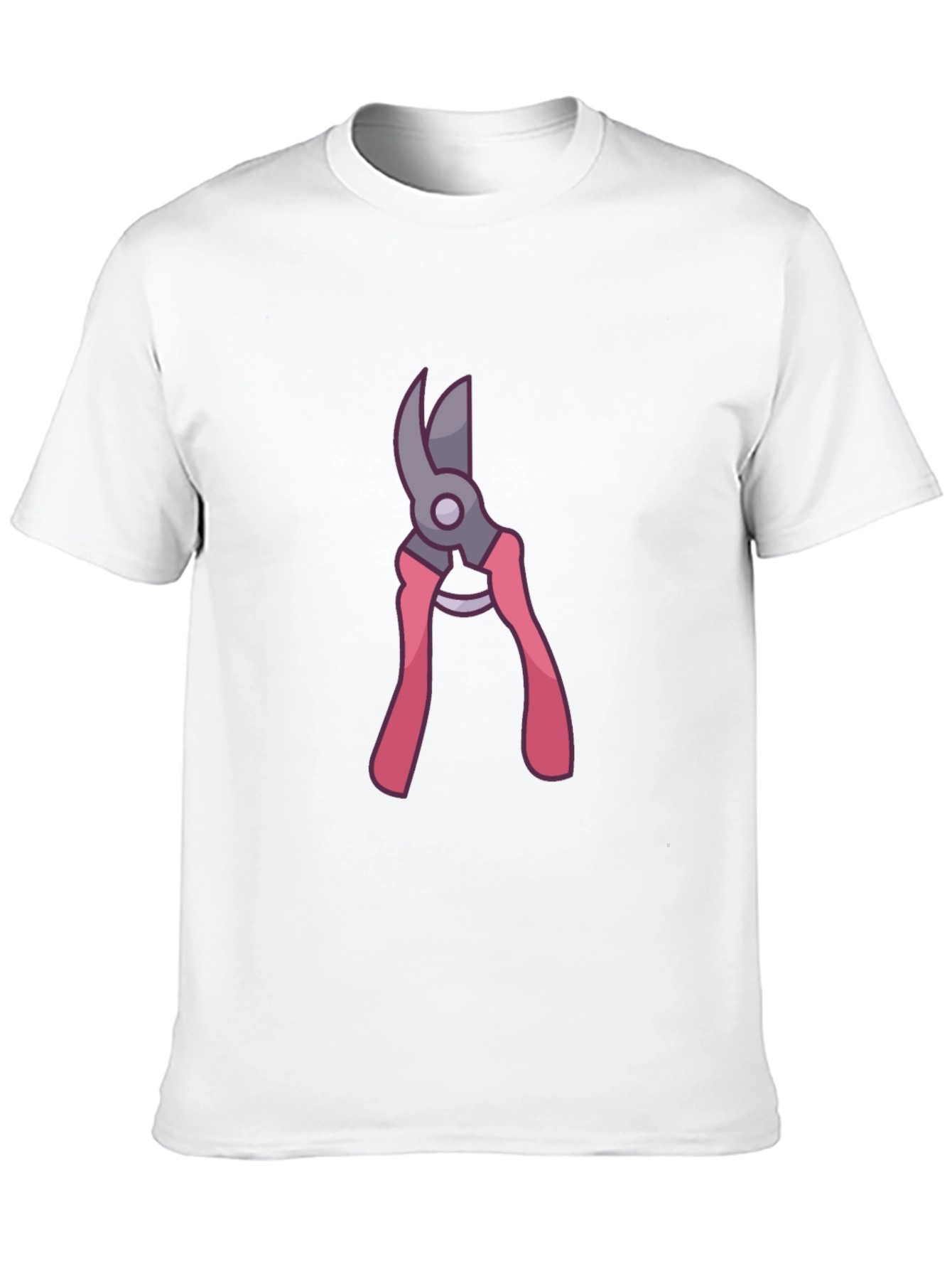 Gardening Pruner Graphic Tee - Black Cotton Blend Shirt
