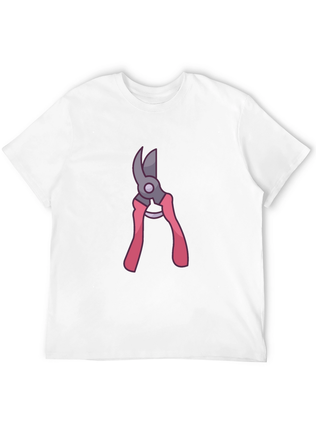 Gardening Pruner Graphic Tee - Black Cotton Blend Shirt