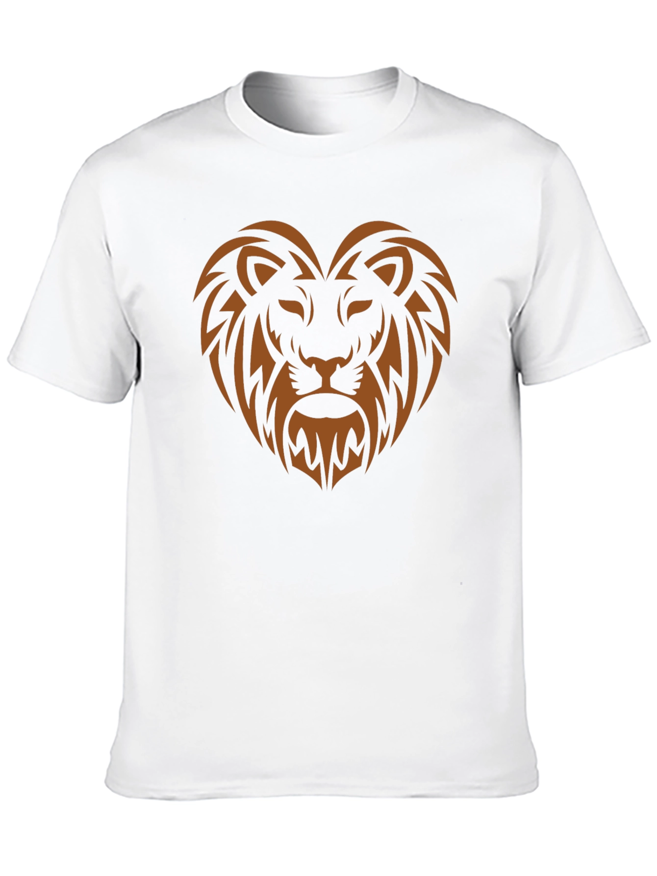Lion Heart Graphic Tee - Stylish Mens Black T-Shirt