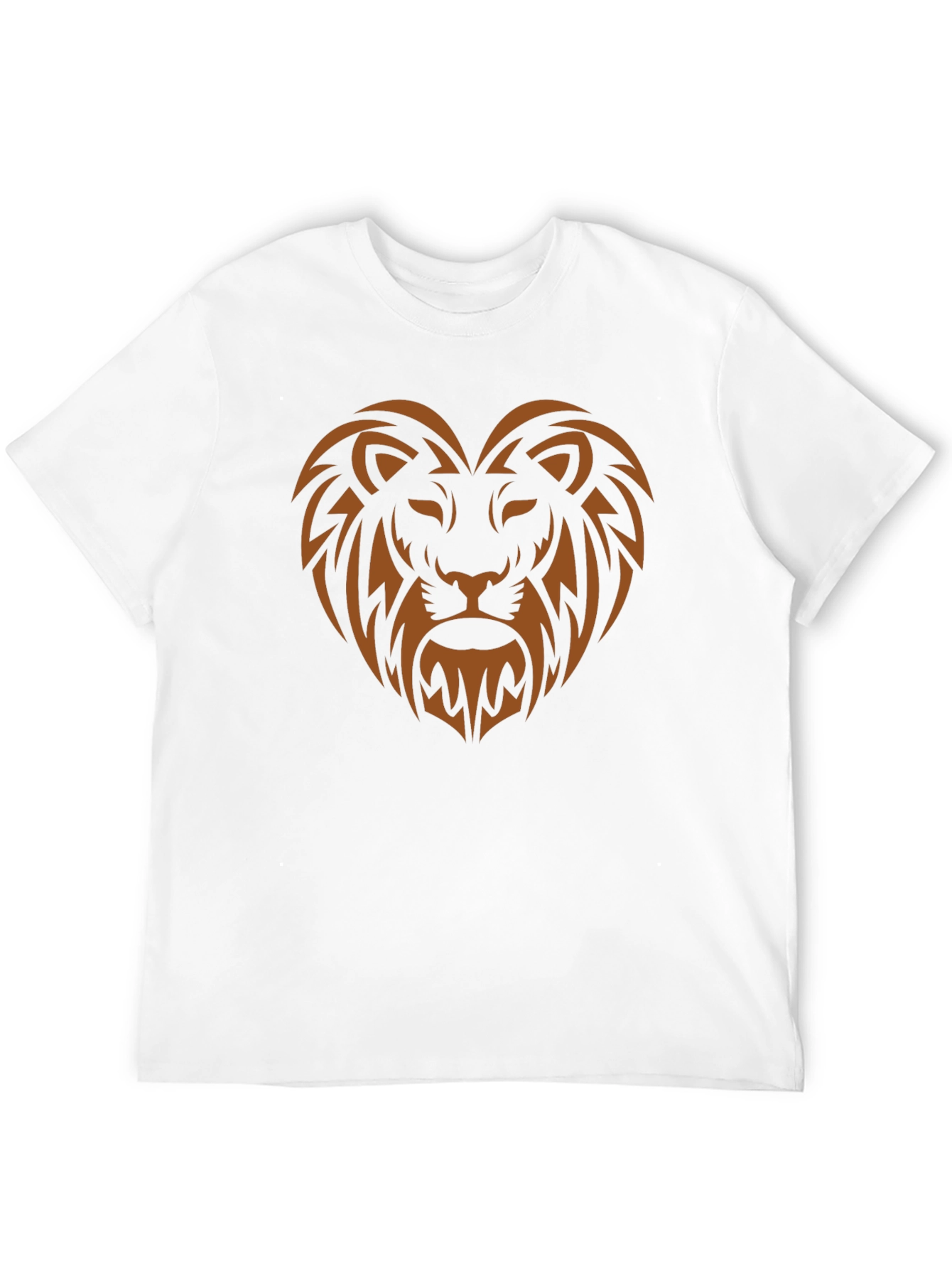 Lion Heart Graphic Tee - Stylish Mens Black T-Shirt