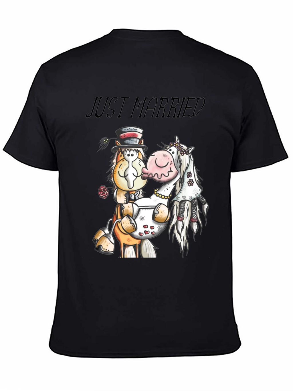 Just Married Horse T-Shirt