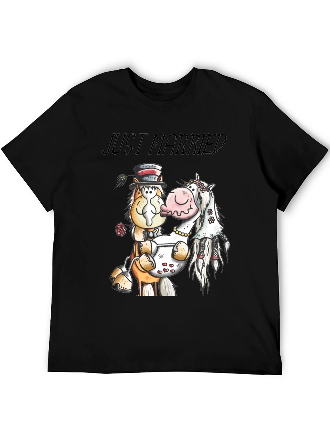 Just Married Horse T-Shirt