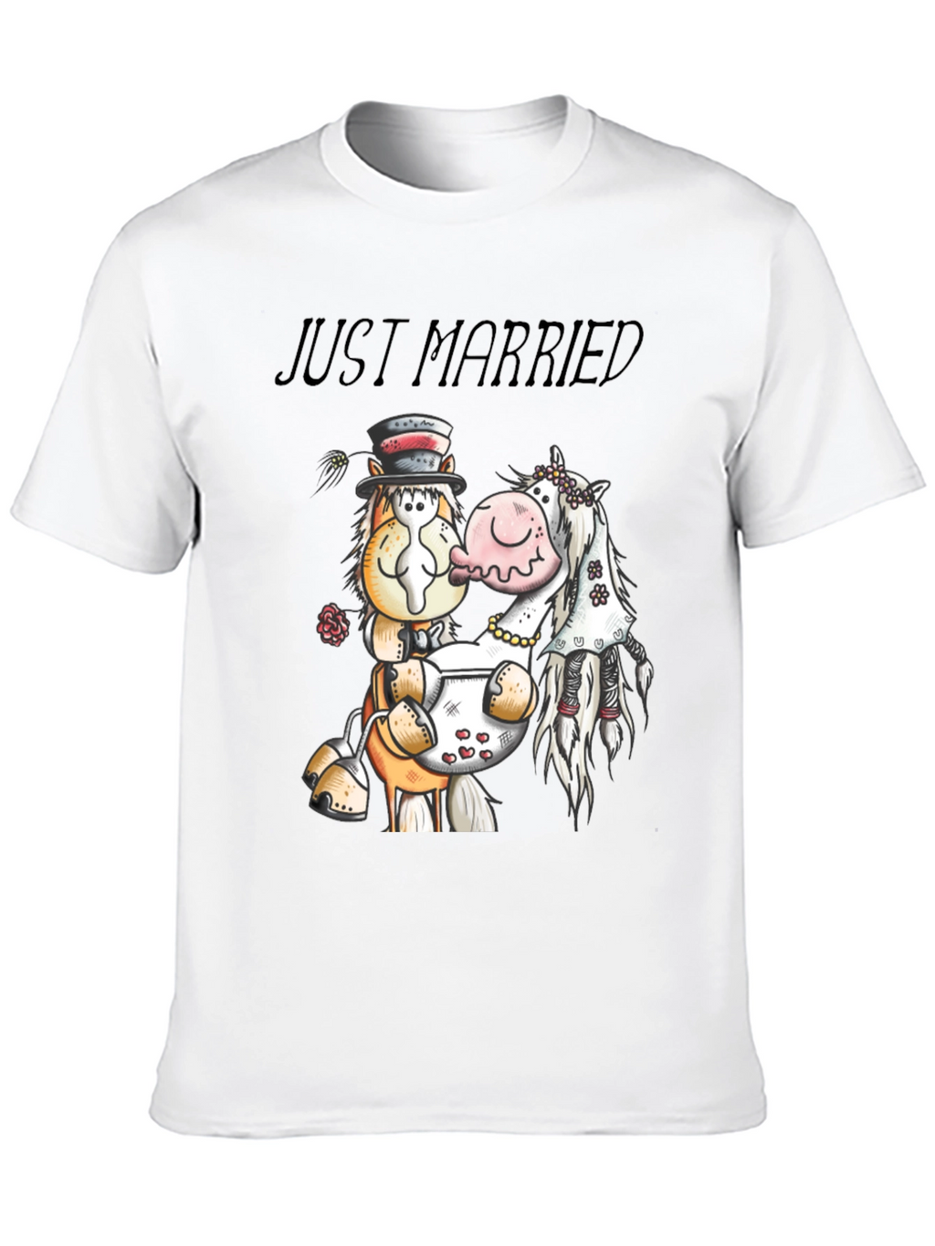 Just Married Horse T-Shirt