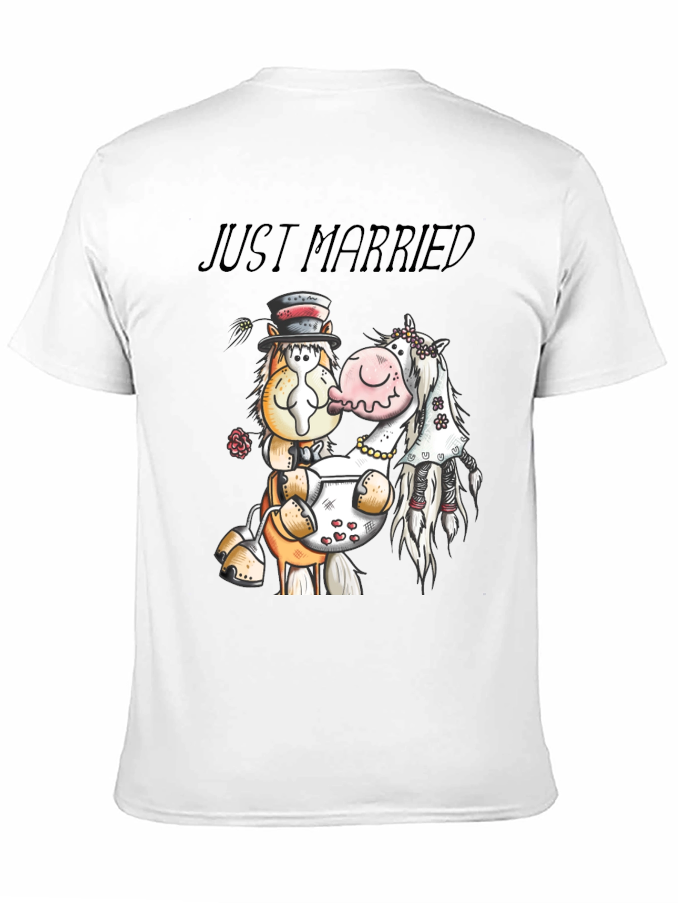 Just Married Horse T-Shirt