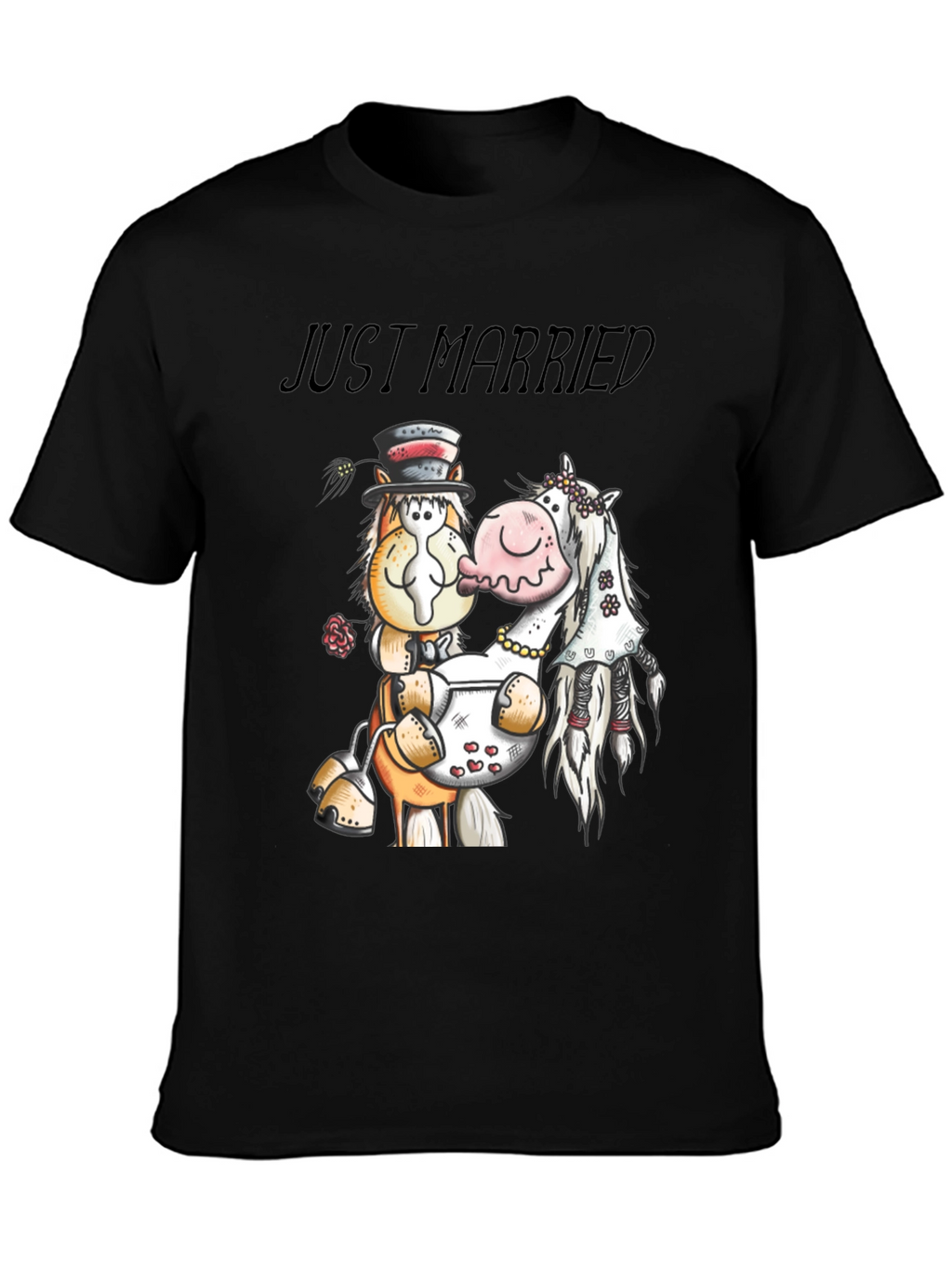 Just Married Horse T-Shirt