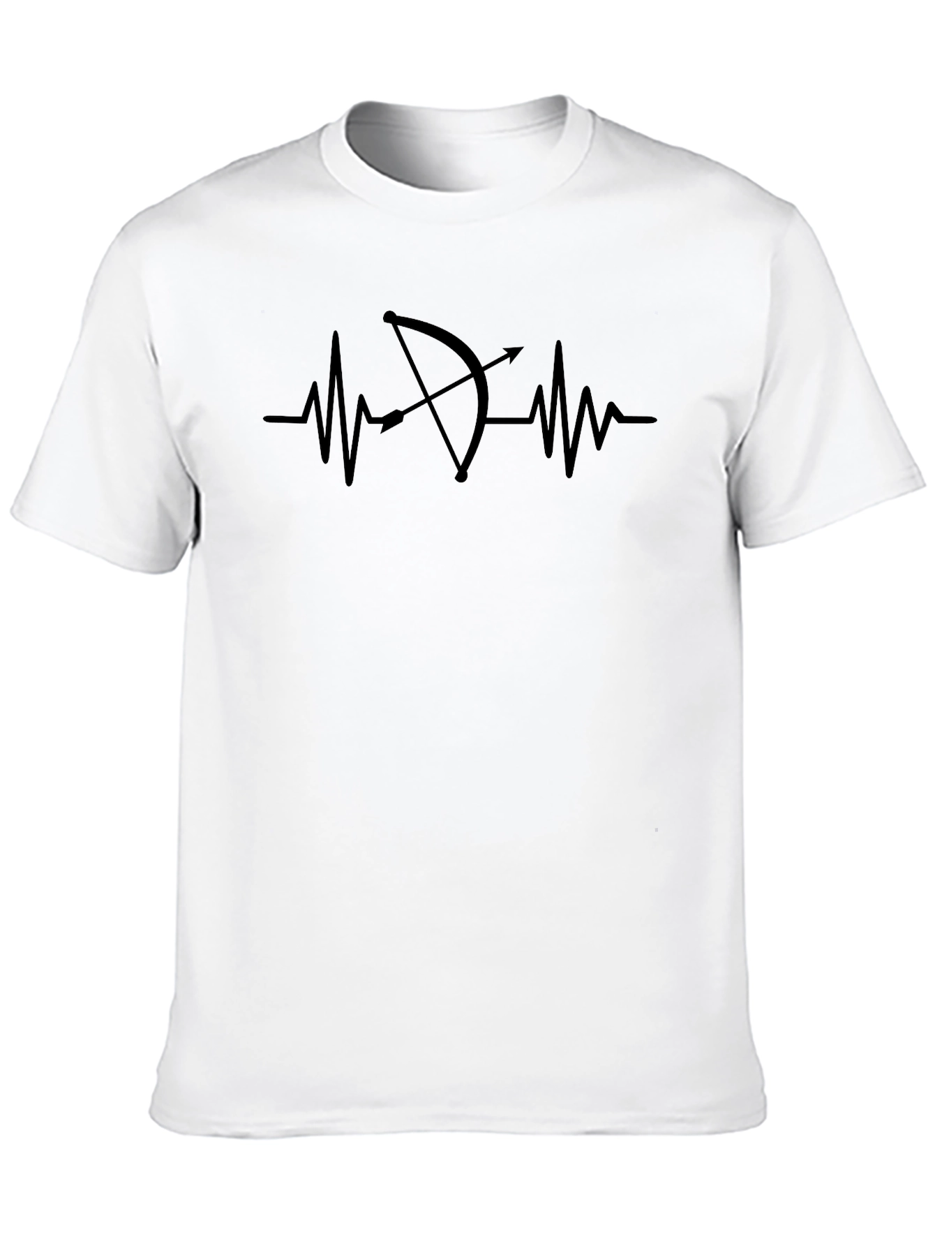 Archery Heartbeat T-Shirt - Black