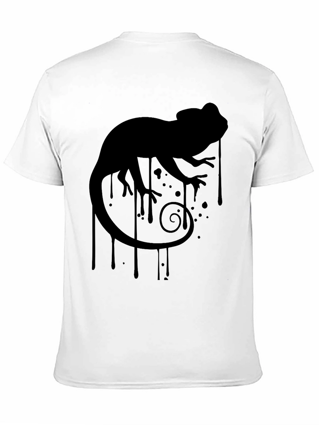 Chameleon Silhouette Graphic Tee - Black