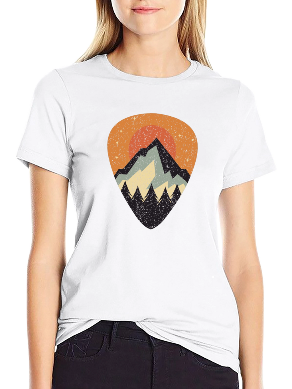 Mountain Sunset Graphic Tee - Nature Inspired T-Shirt
