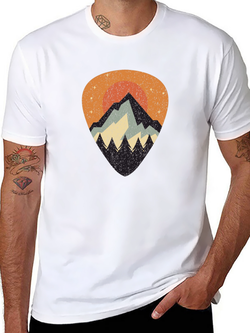 Mountain Sunset Graphic Tee - Nature Inspired T-Shirt
