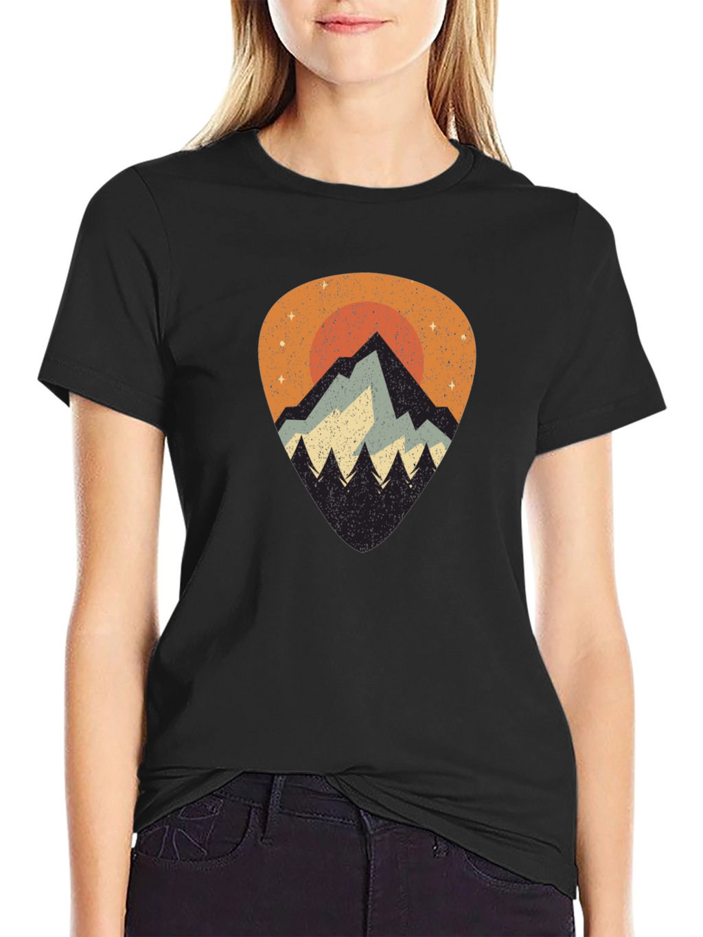 Mountain Sunset Graphic Tee - Nature Inspired T-Shirt