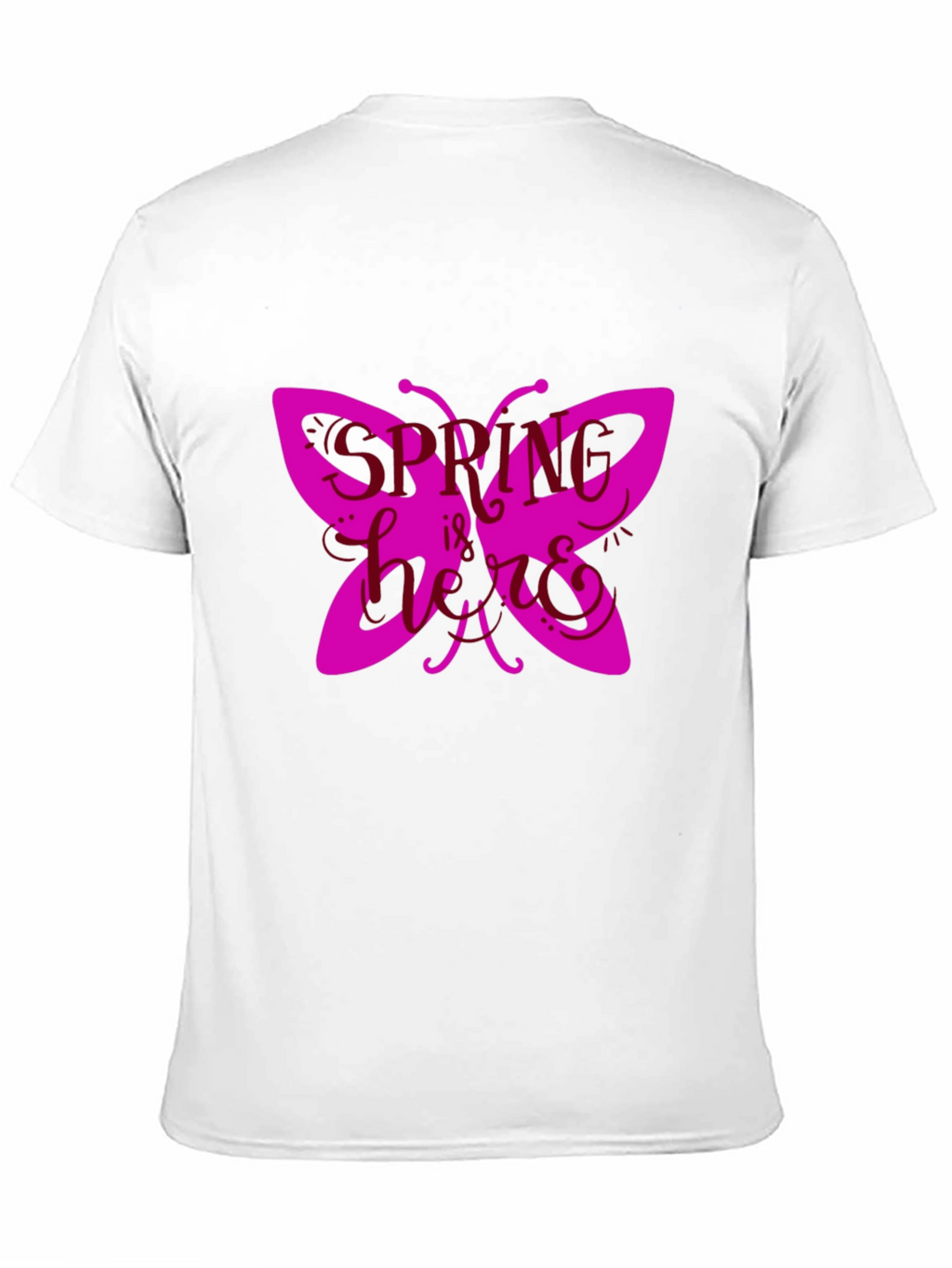Spring Butterfly Graphic Tee - Black