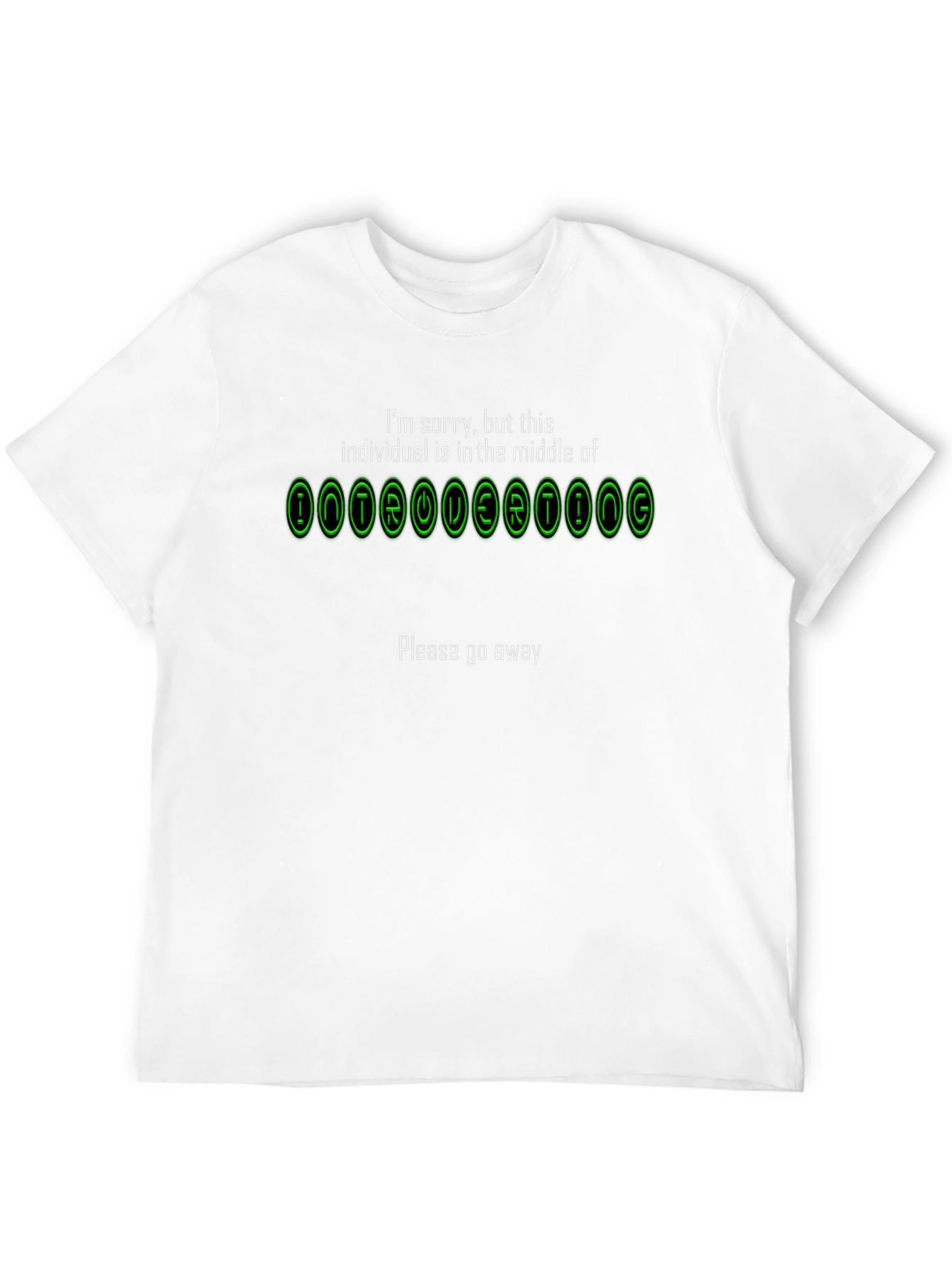 Introverting Mode Graphic Tee - Black