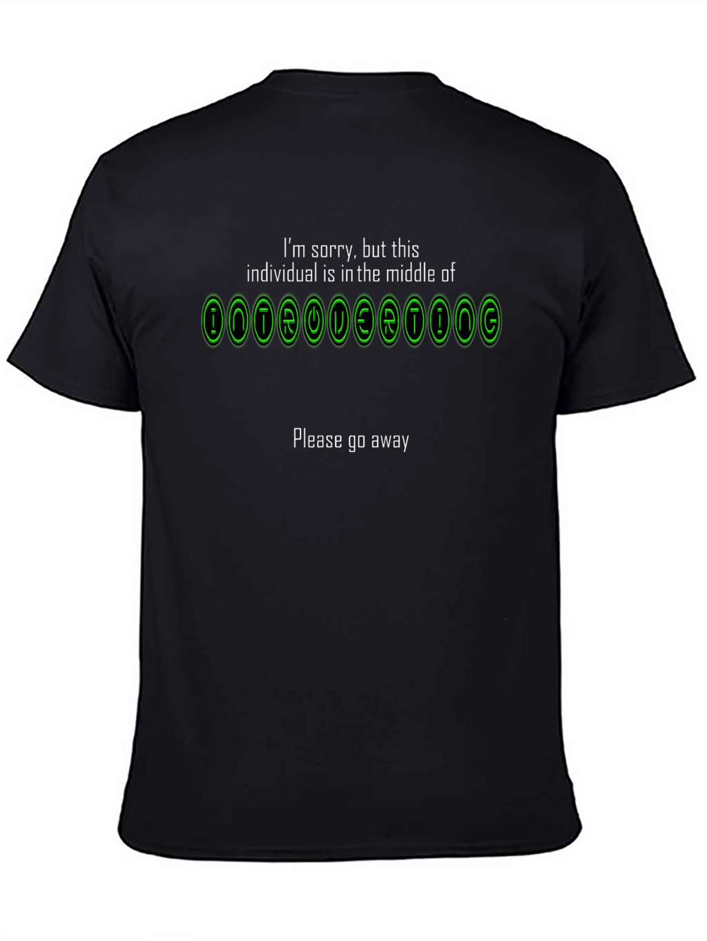 Introverting Mode Graphic Tee - Black