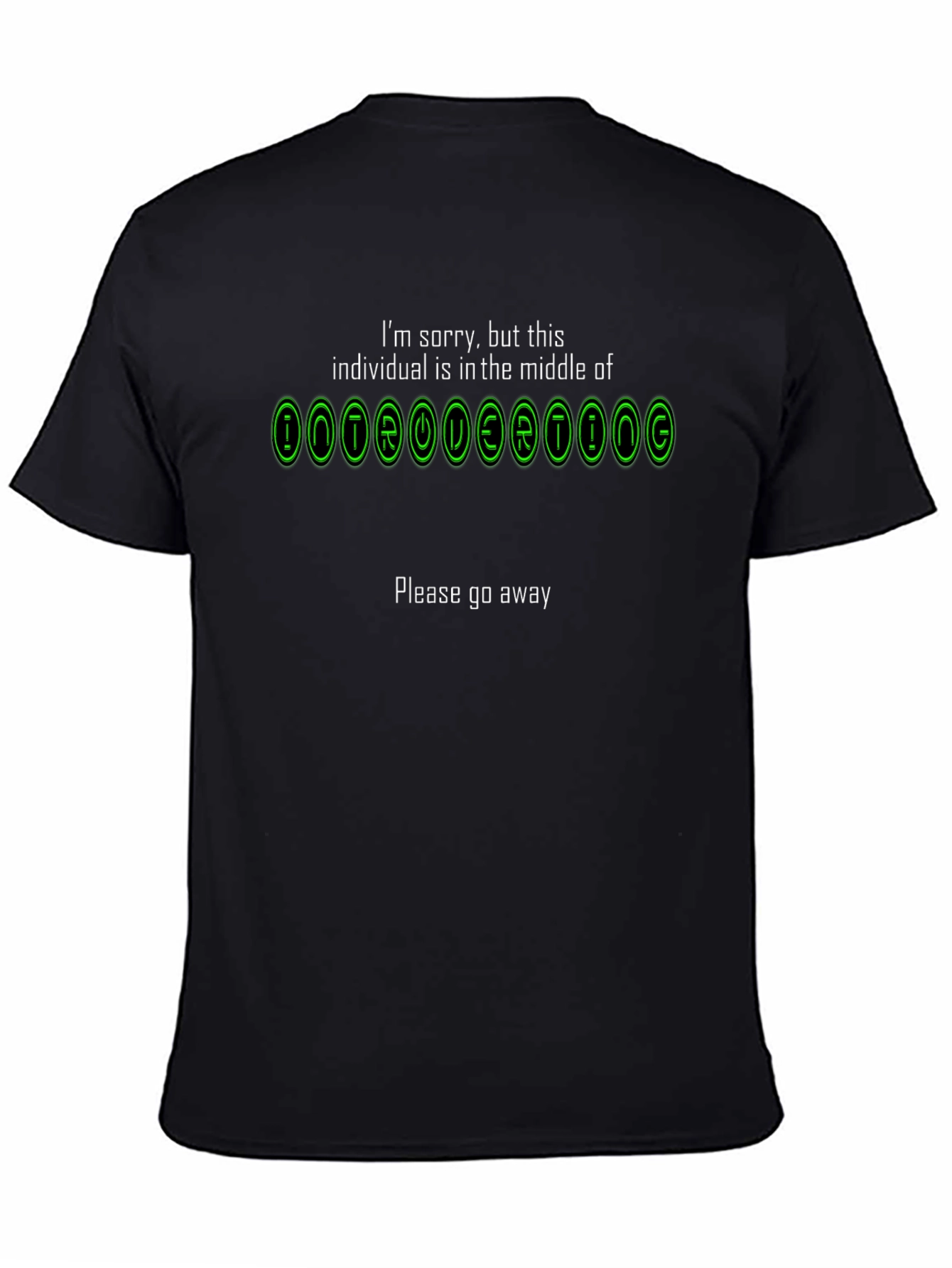 Introverting Mode Graphic Tee - Black
