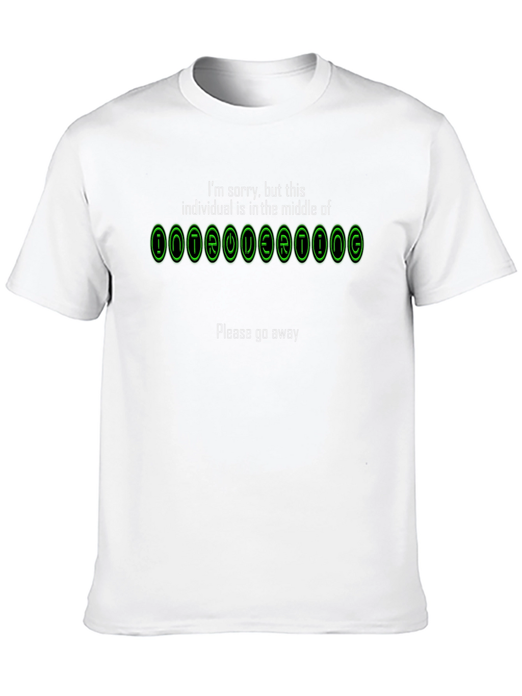Introverting Mode Graphic Tee - Black