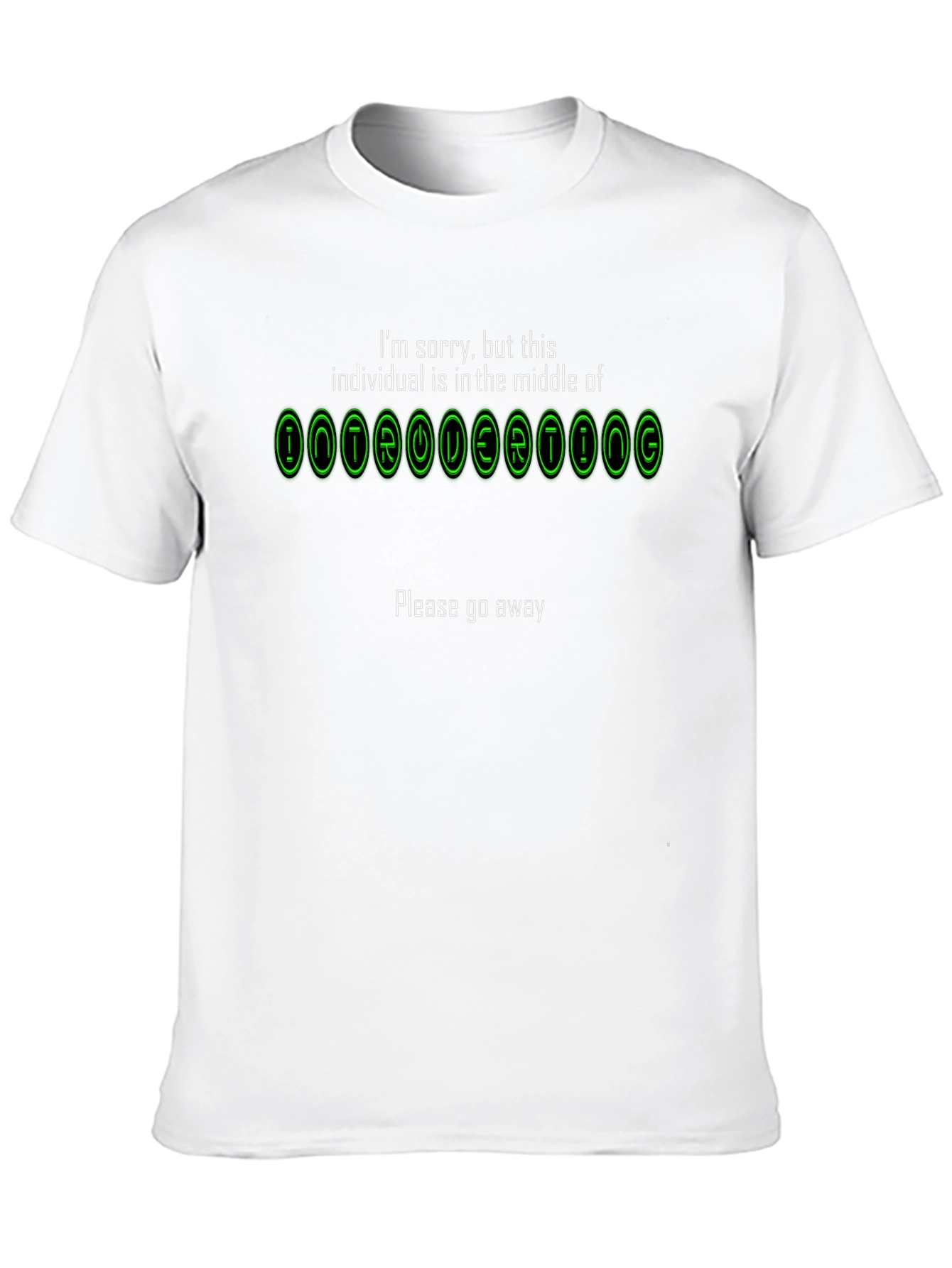 Introverting Mode Graphic Tee - Black