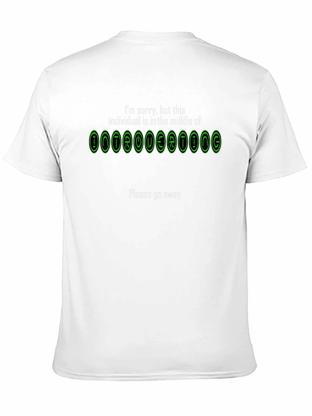 Introverting Mode Graphic Tee - Black
