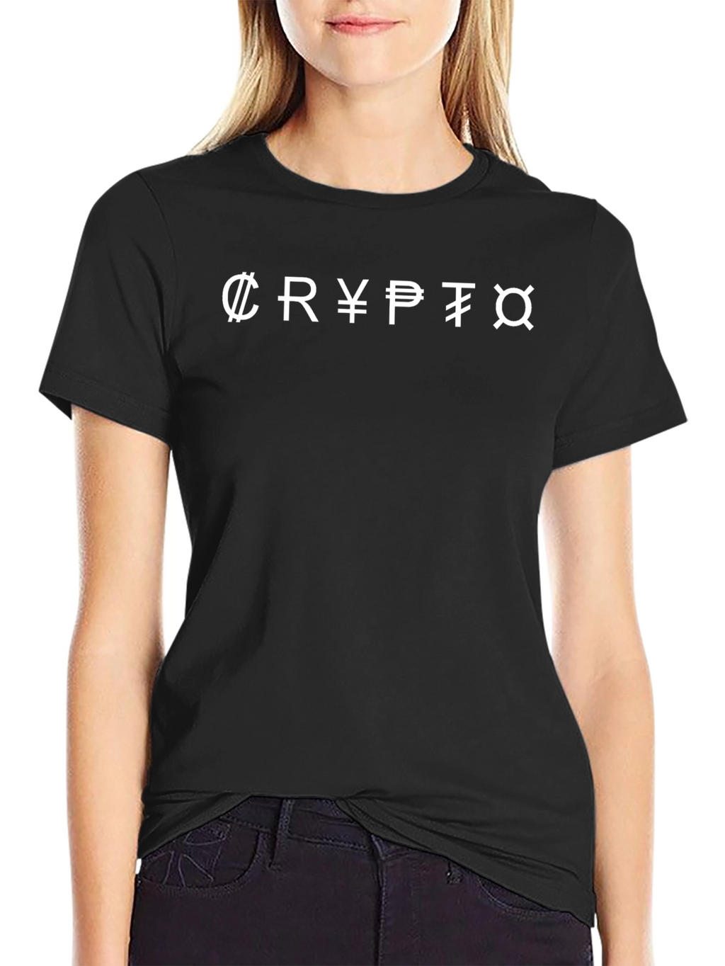 Crypto Currency Symbol Black T-Shirt
