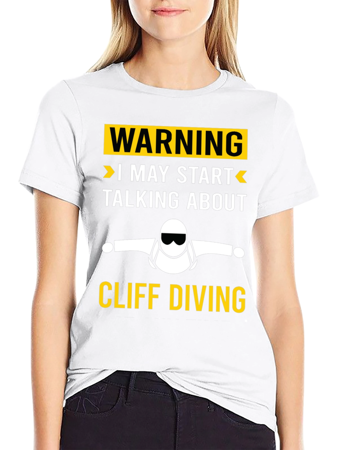 Cliff Diving Warning T-Shirt - Funny Diver Gift